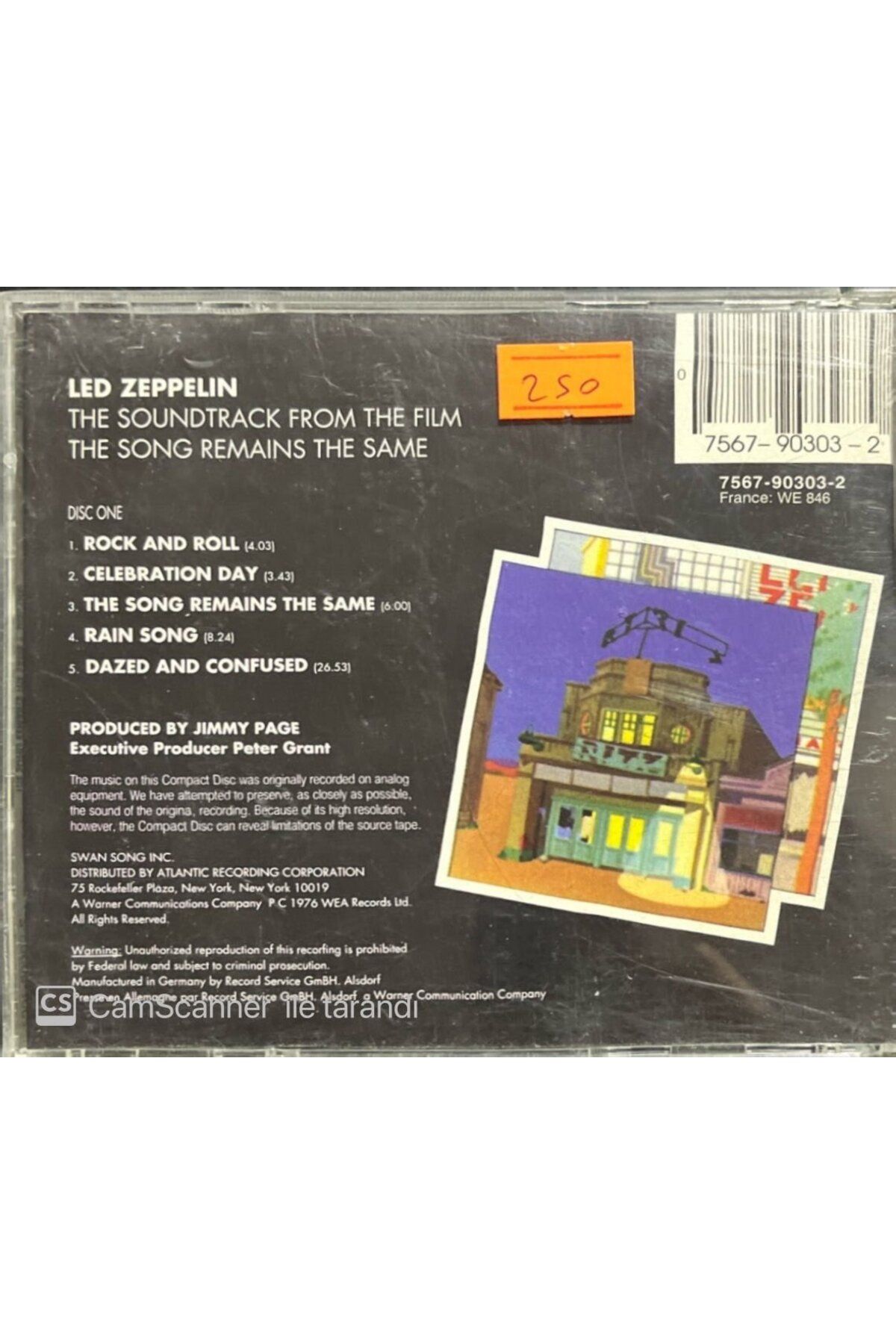 Led Zeppelin The Song Remains The Same Disc One CD