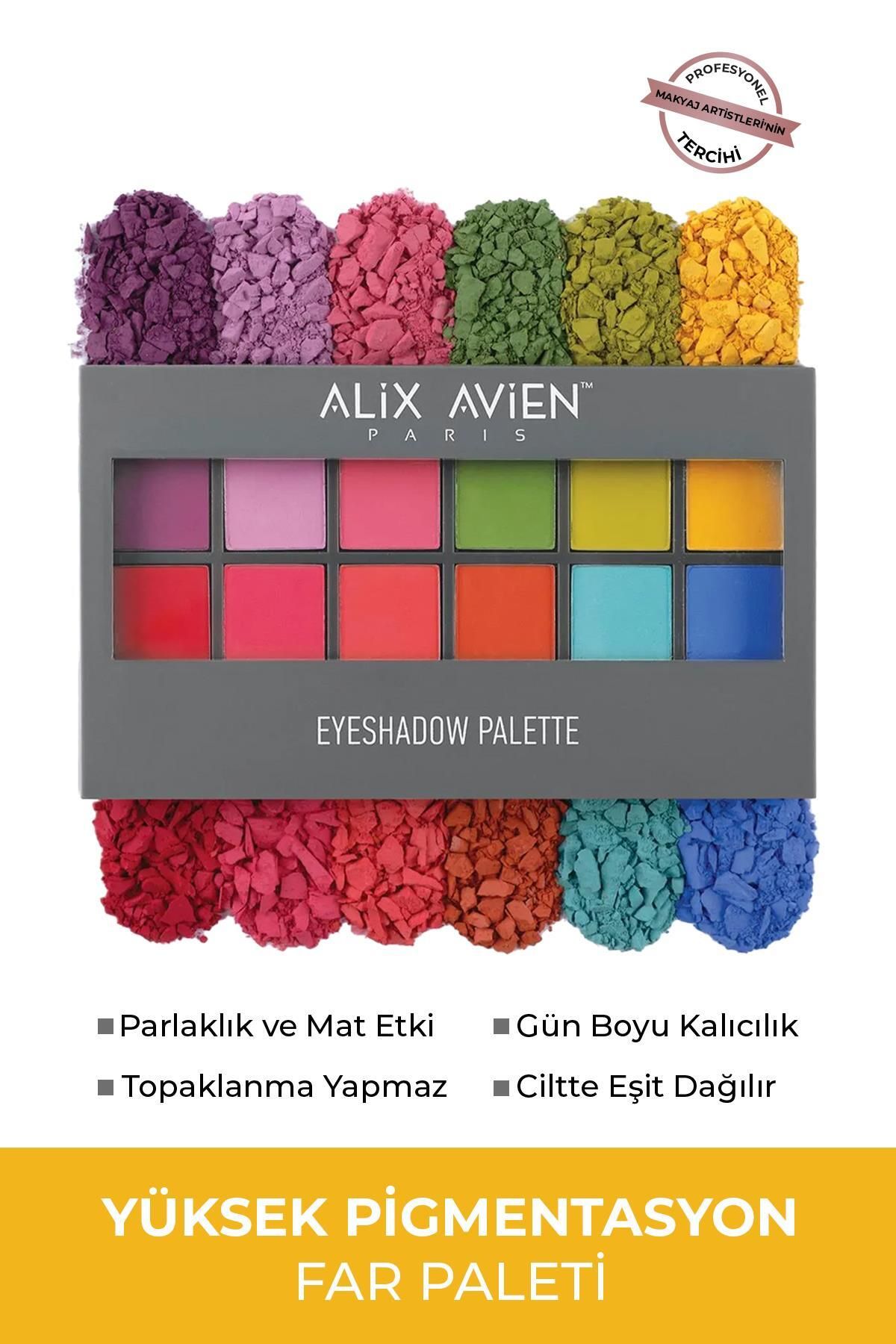 Alix Avien 12 Li Far Paleti -Eyeshadow Palett...