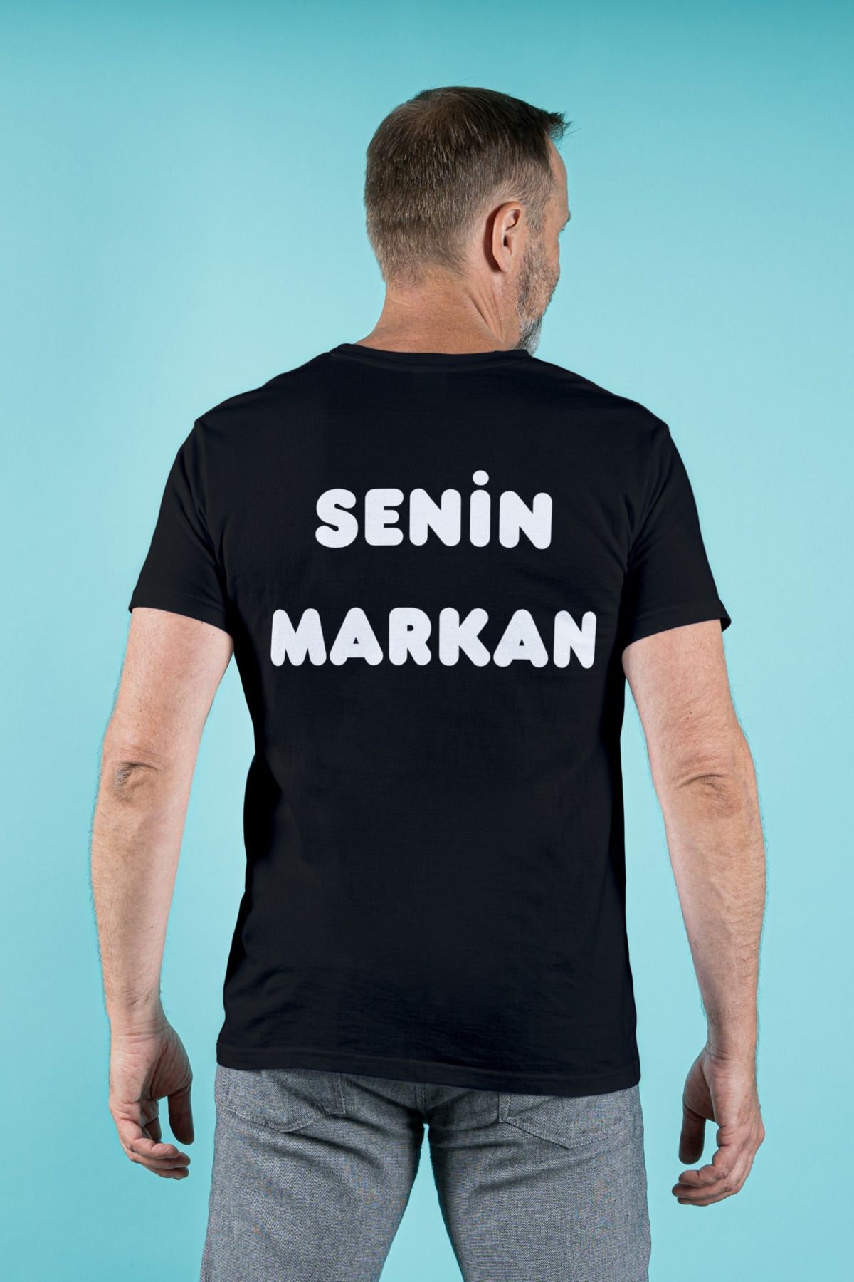 Kişiye Özel Baskılı, Personele Özel Tshirt, Markana Özel %100 Pamuklu Kısa Kol Tshirt