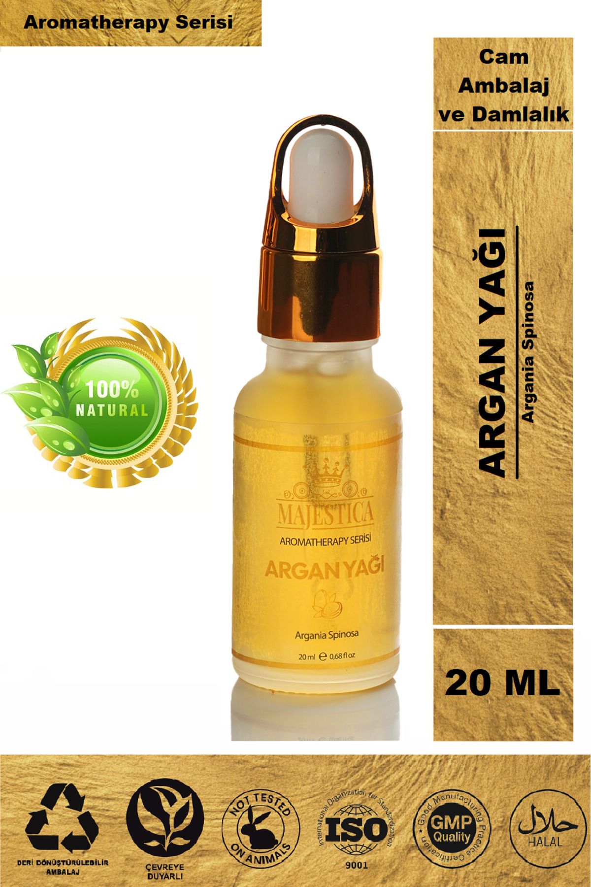 Majestica Argan Yağı 20 ml%100 Saf ve Doğal