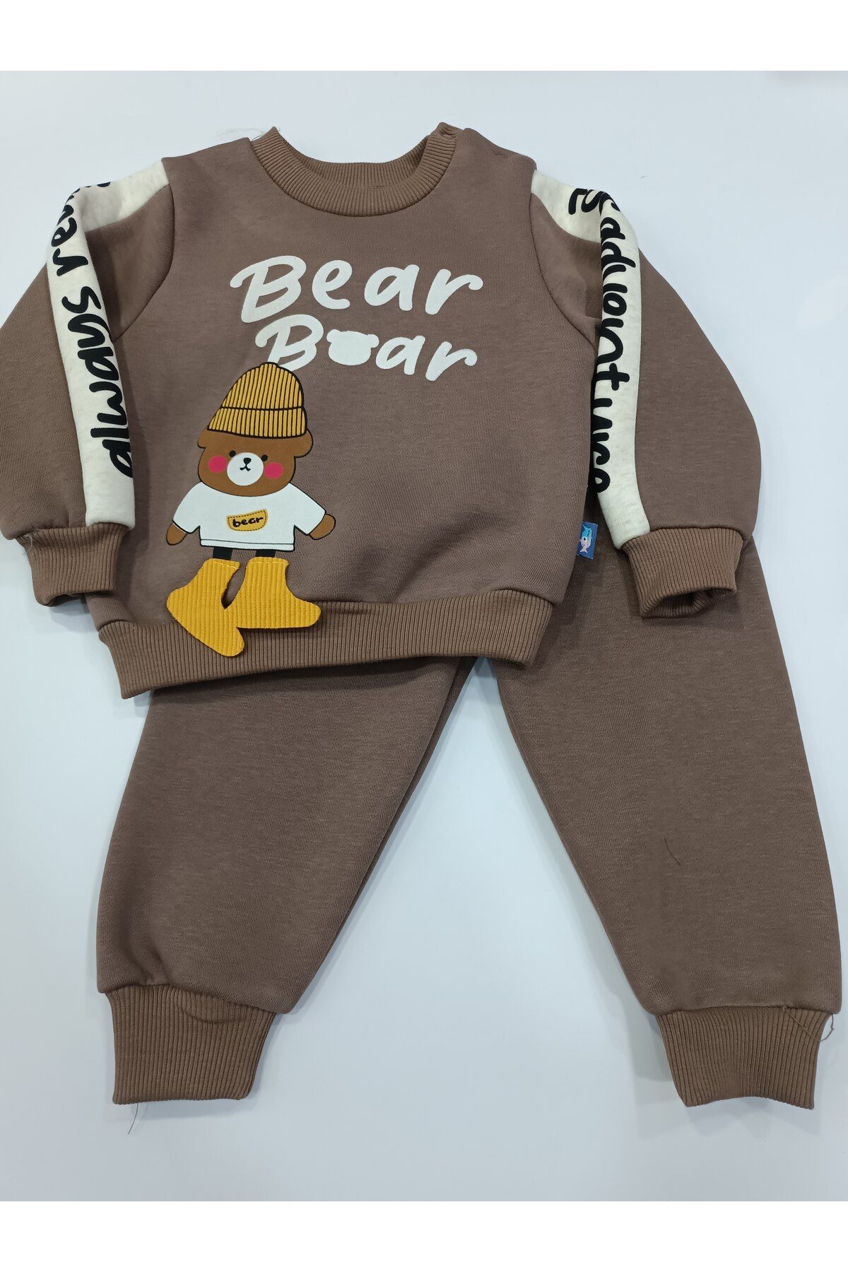 Dastini Bear Baskılı 3 İpŞardonlu Bebek Takım