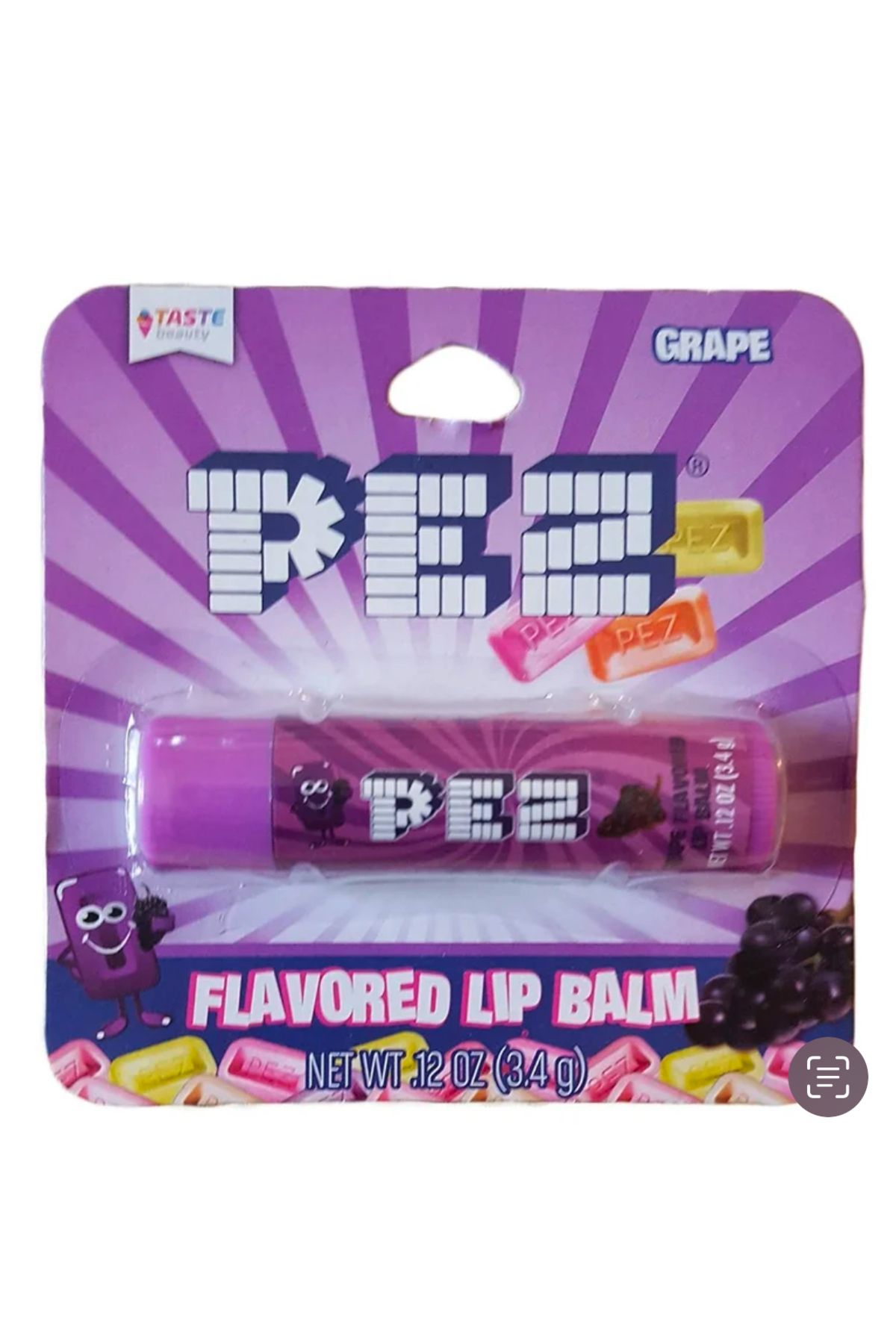 TASTE Beauty PEZ GrapeFlavored Lip Balms 3,4g...