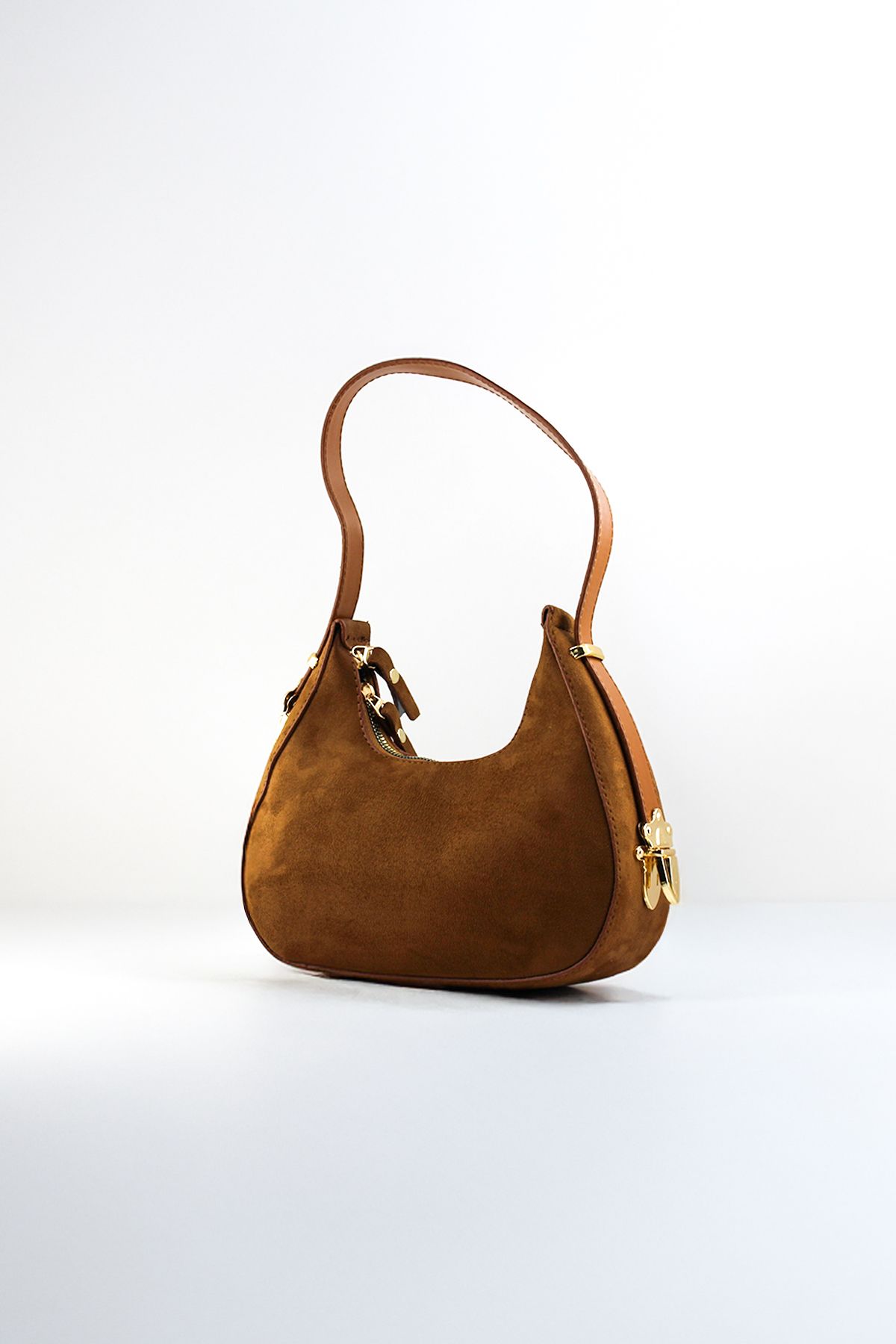 Cordon Bags Taba Renk SüetCherry Model Gold D...