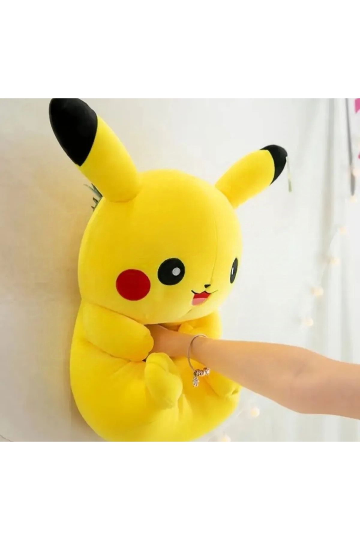 40cm Pikaçu Pokemoon peluş oyuncak pamuk süper yumusak doldurulmus oyuncak ithal kumaş