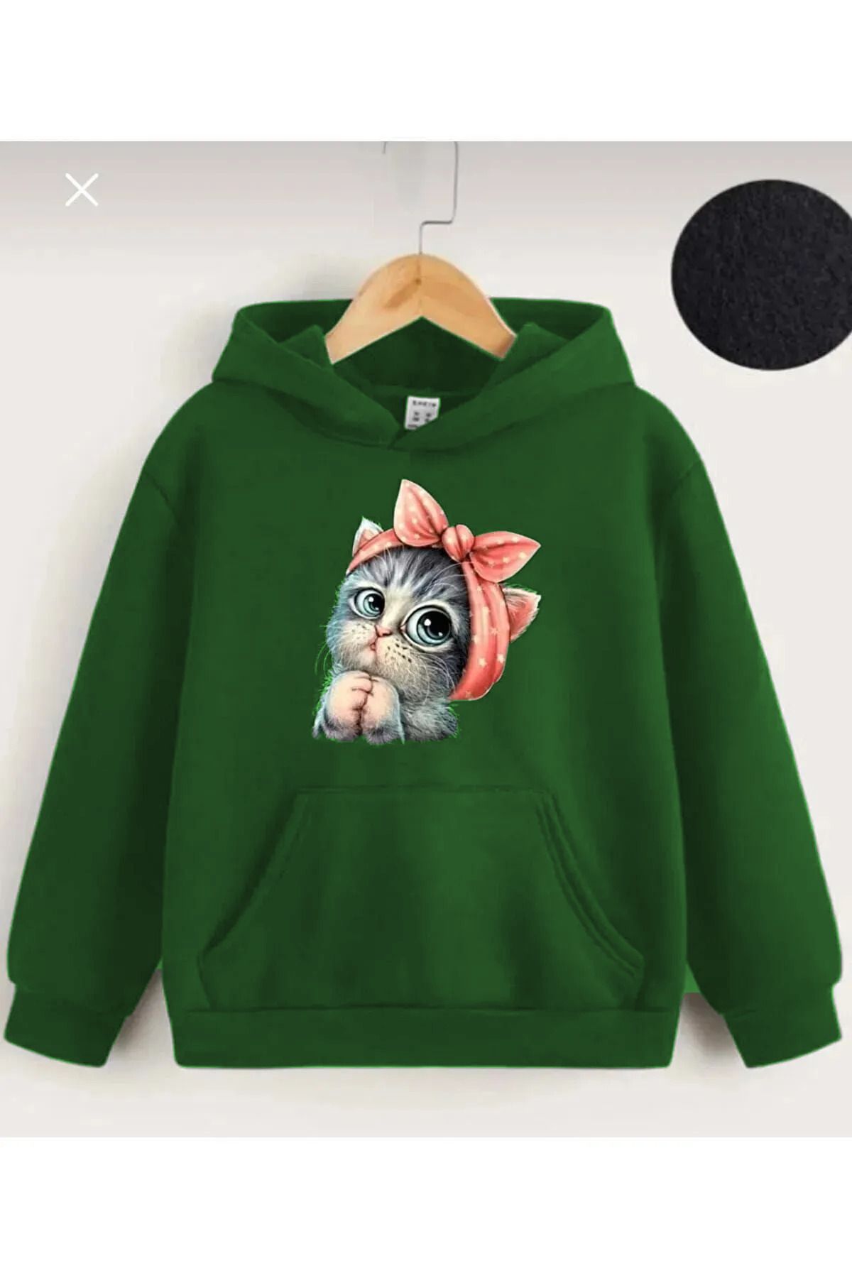 Jolijoy Kapüşonlu SweatshirtTatlı Kedi Baskıl...