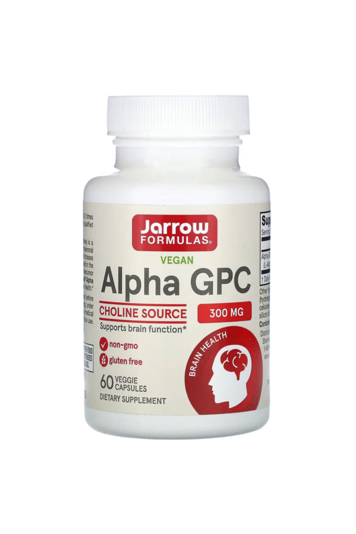 Jarrow Formulas , Alpha GPC,300 mg, 60 Veggie...