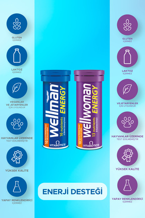 +Wellwoman Enerji Desteği Vitamini 10+10 Efervesan Image 0