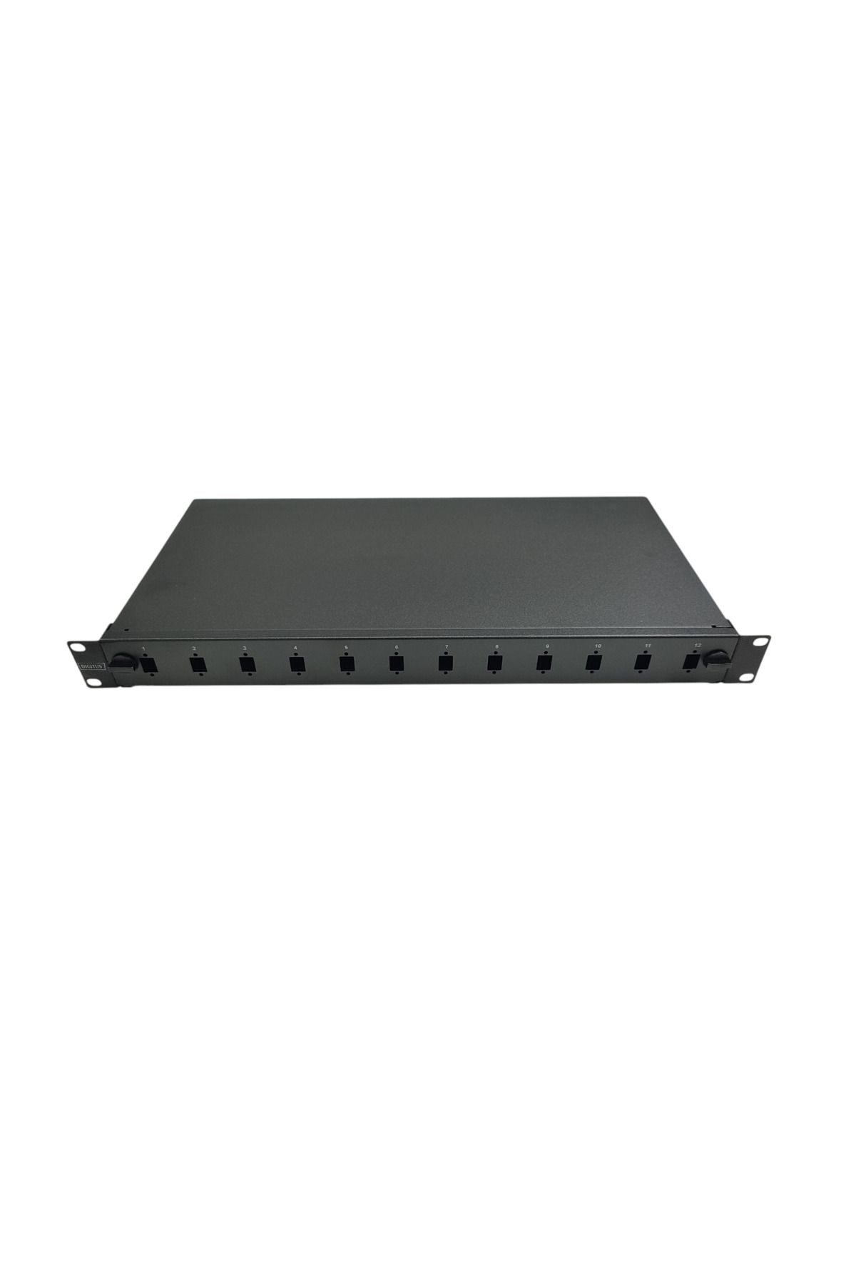 DN-96212-QL Fiber Optik Splice Panel Kilit Mekanizmalı 12 x LC DX 1U