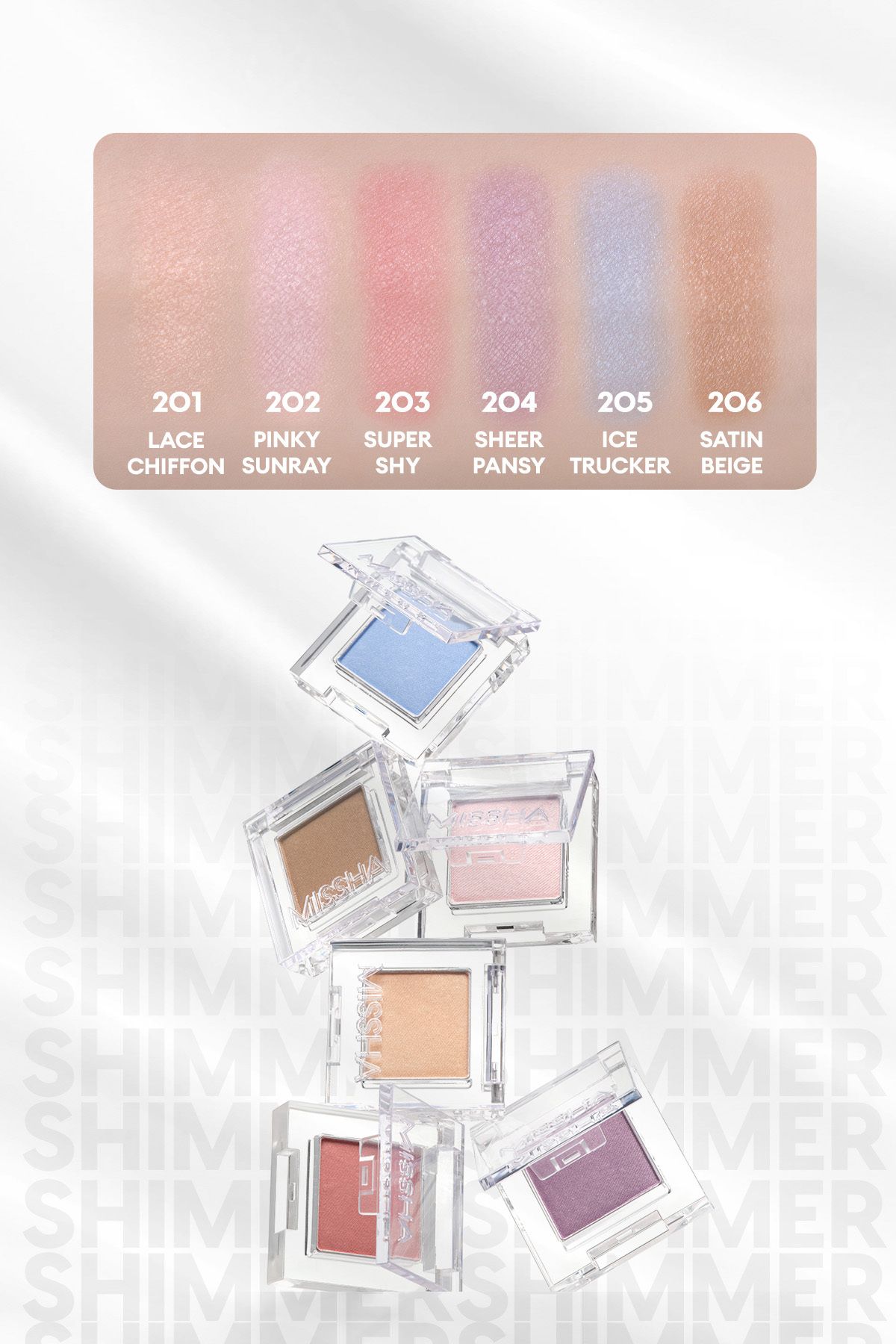 Uzun Süre Kalıcı Kolay Uygulanan Işıltılı Tekli Far Modern Shadow Shimmer (204 Sheer Pansy)