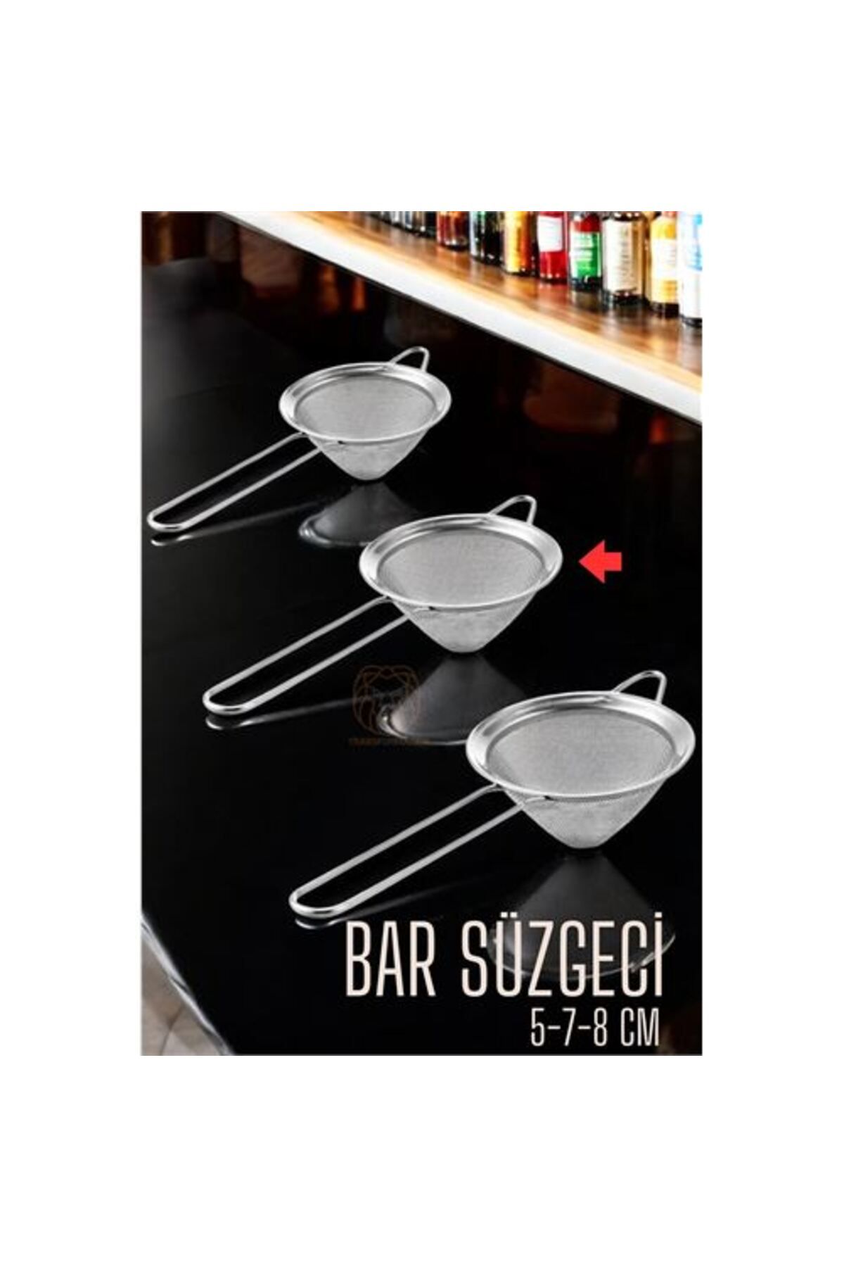 ShopZum Bar Süzgeci BarStrainer 3 Boy Set 5 7...