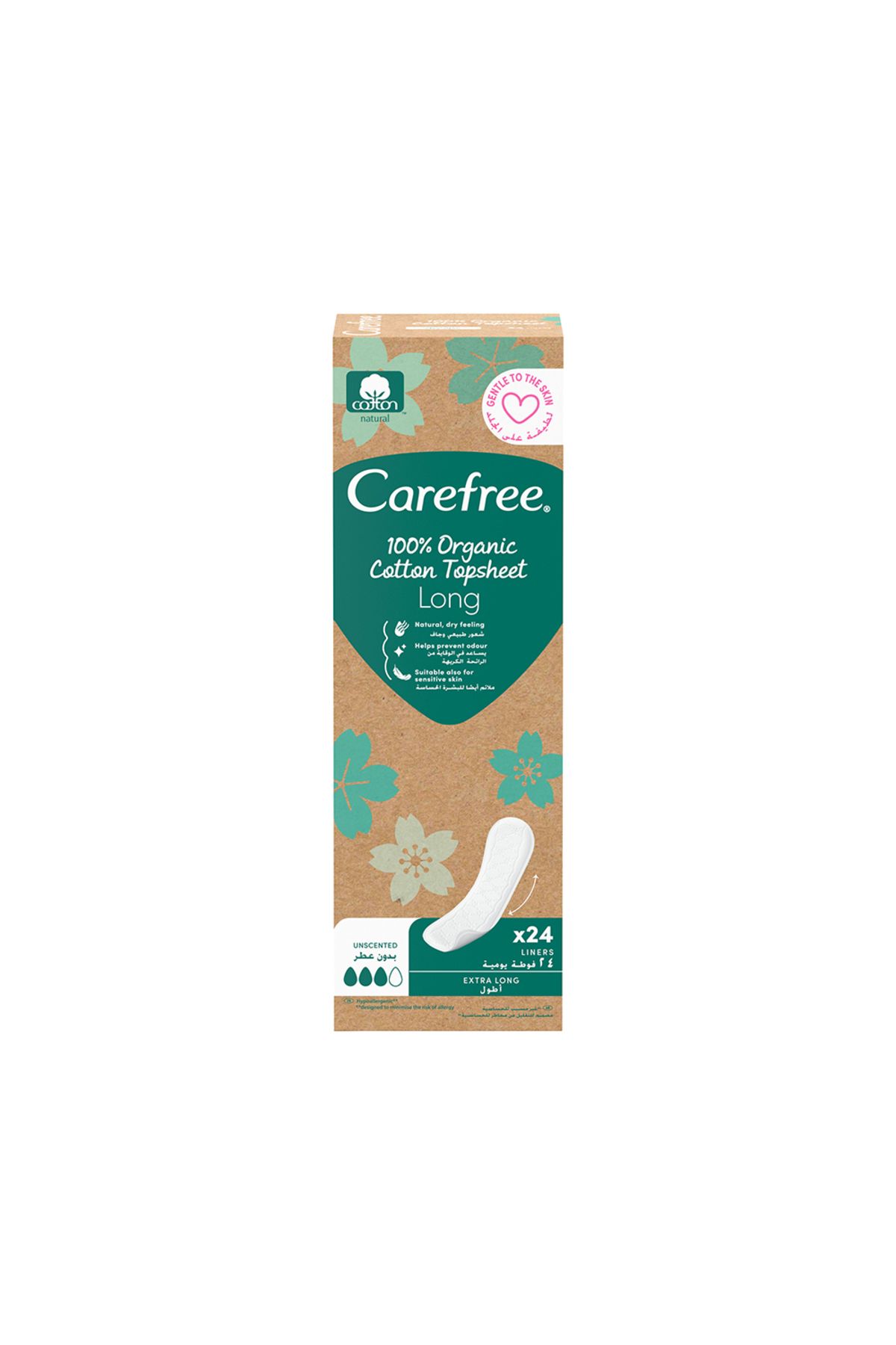 Carefree O.b Günlük PedOrganic Cotton Topshee...