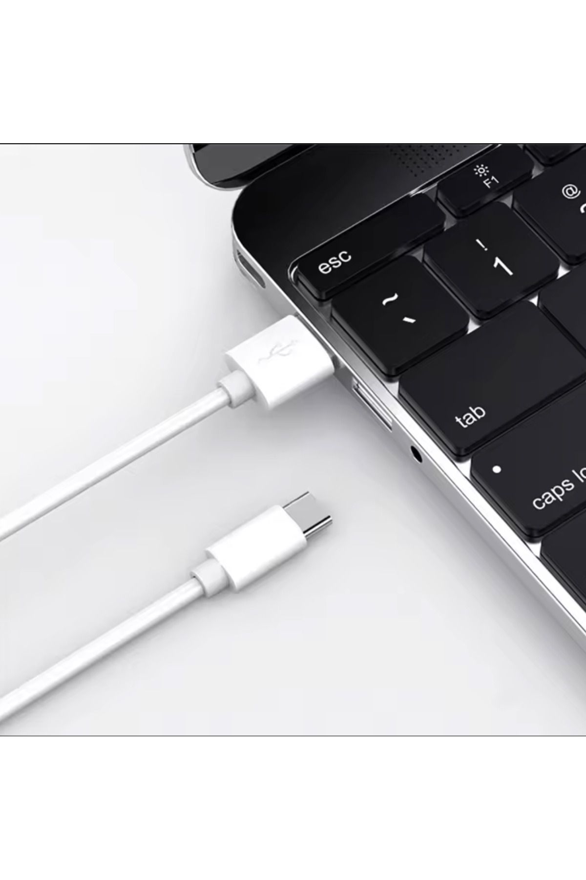 Şarj Kablosu 18w 3.0a Type C To Usb Hızlı Şarj Kablosu , Beyaz