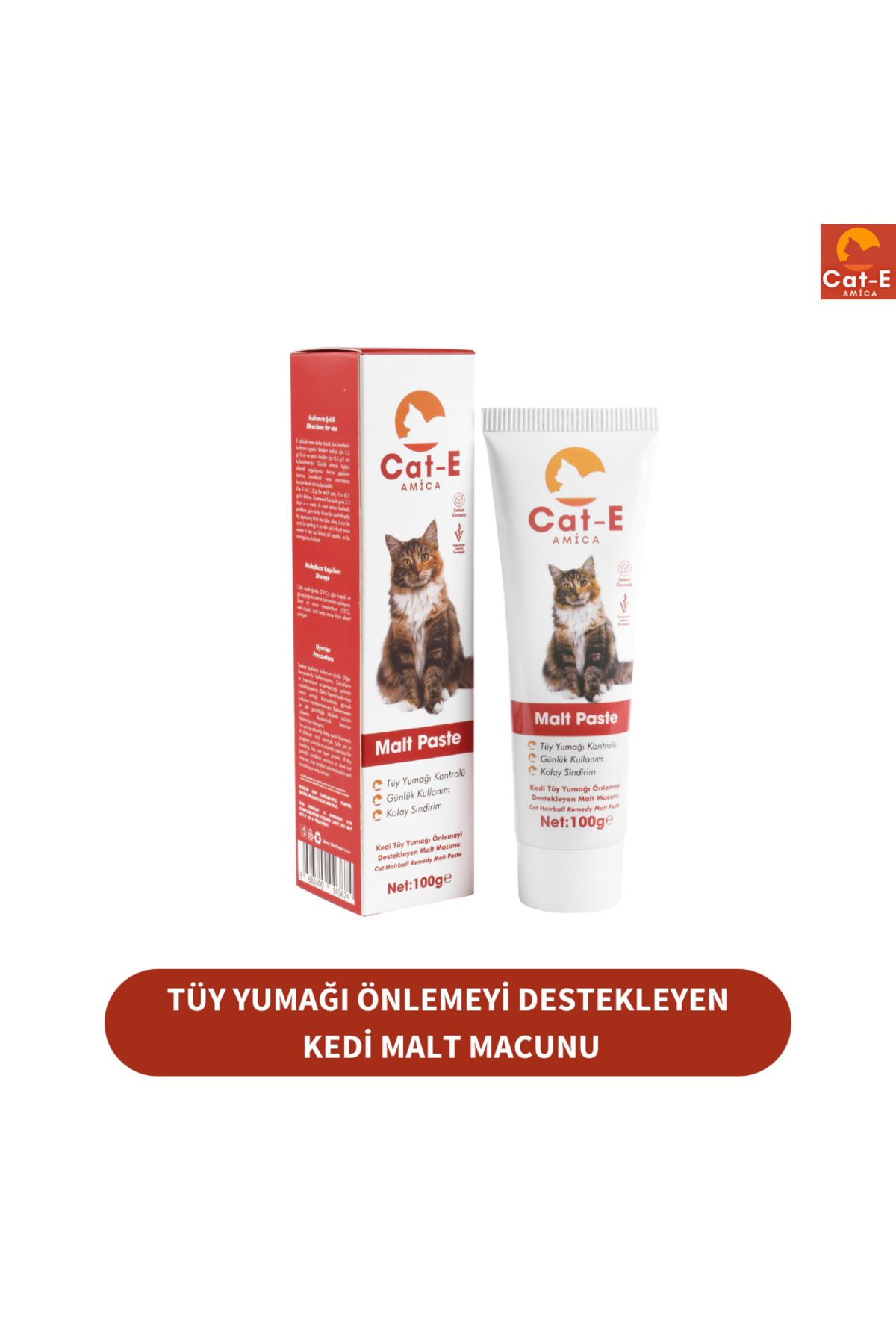 AMİCA CAT-E MALT PASTE TÜYYUMAĞI ÖNLEMEYİ DES...