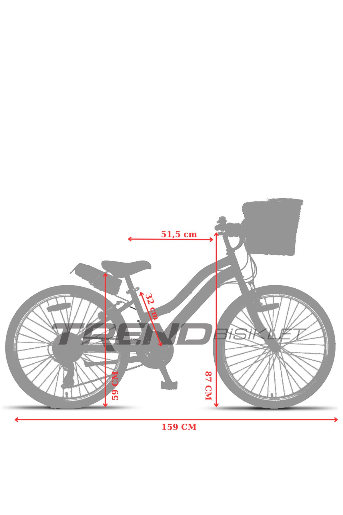 Retro Classic 24 Jant Bisiklet, Shimano 21 Vites, Hasır Sepetli Vintage Şehir Bisikleti, Krem Lastik