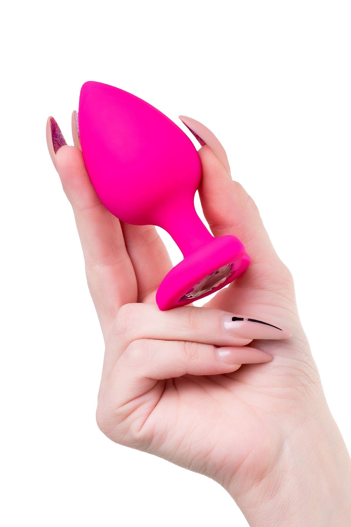 ToDo Heart Anal Plug, silikon, pembe, 9,5 cm, Ø 4 cm