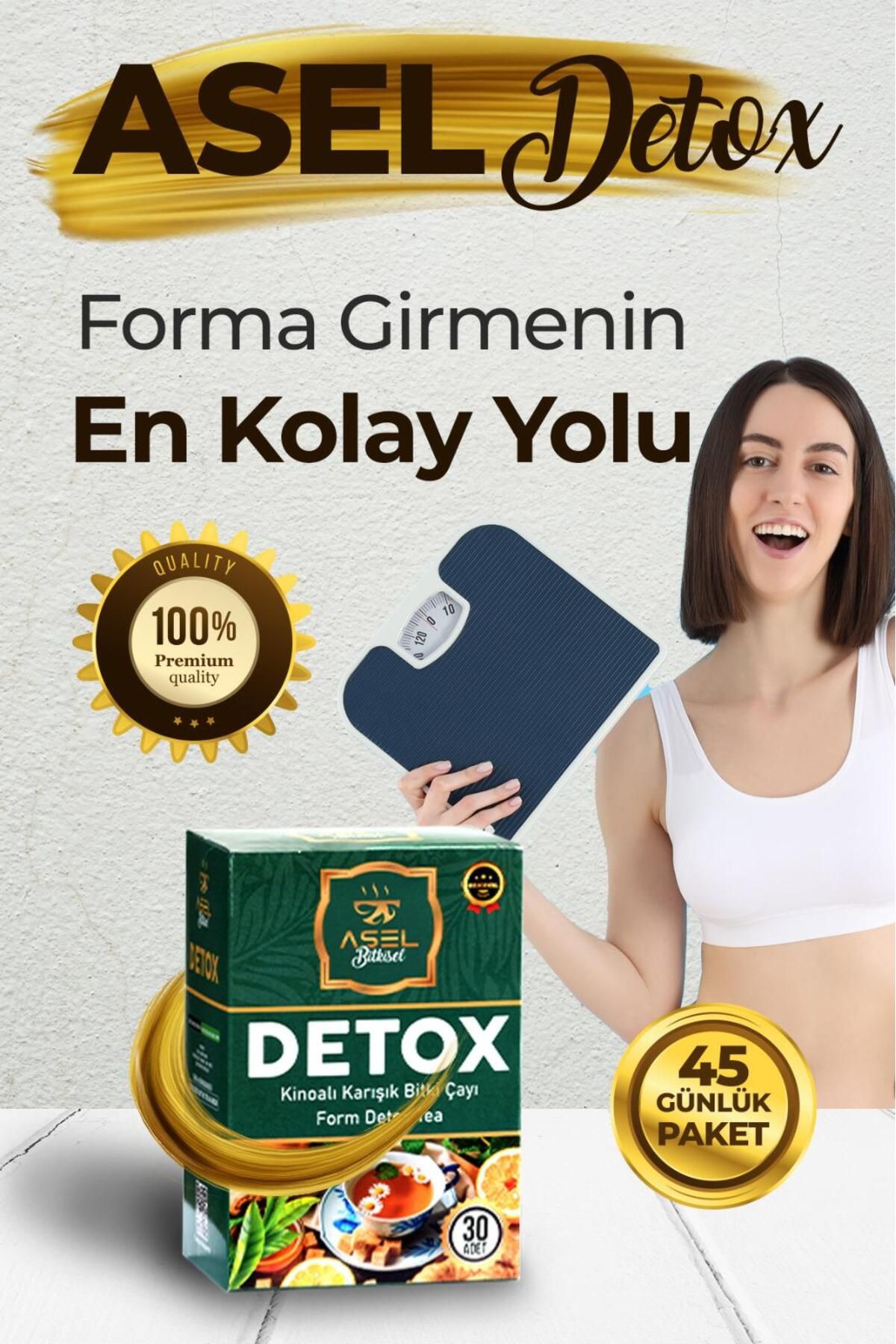 ASEL BİTKİSEL Detox Form Çayı- Tok Tutmaya Ya...