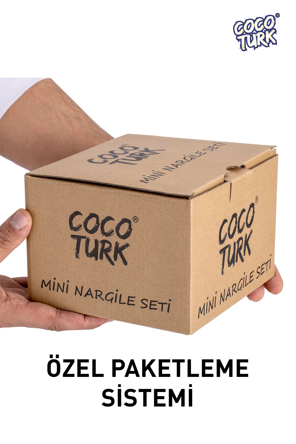 Siyah Küçük Boy Nargile Takımı Tüm Set Masa Üstü Nargile Takımı Mini Nargile Seti