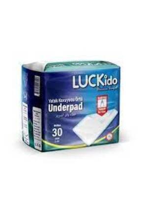 LUCKİDO HASTA YATAK KORUYUCU/SERMELİ BEZ/EVCİL HAYCAN ÇİŞ PEDİ 30 LU PAKET Image 0