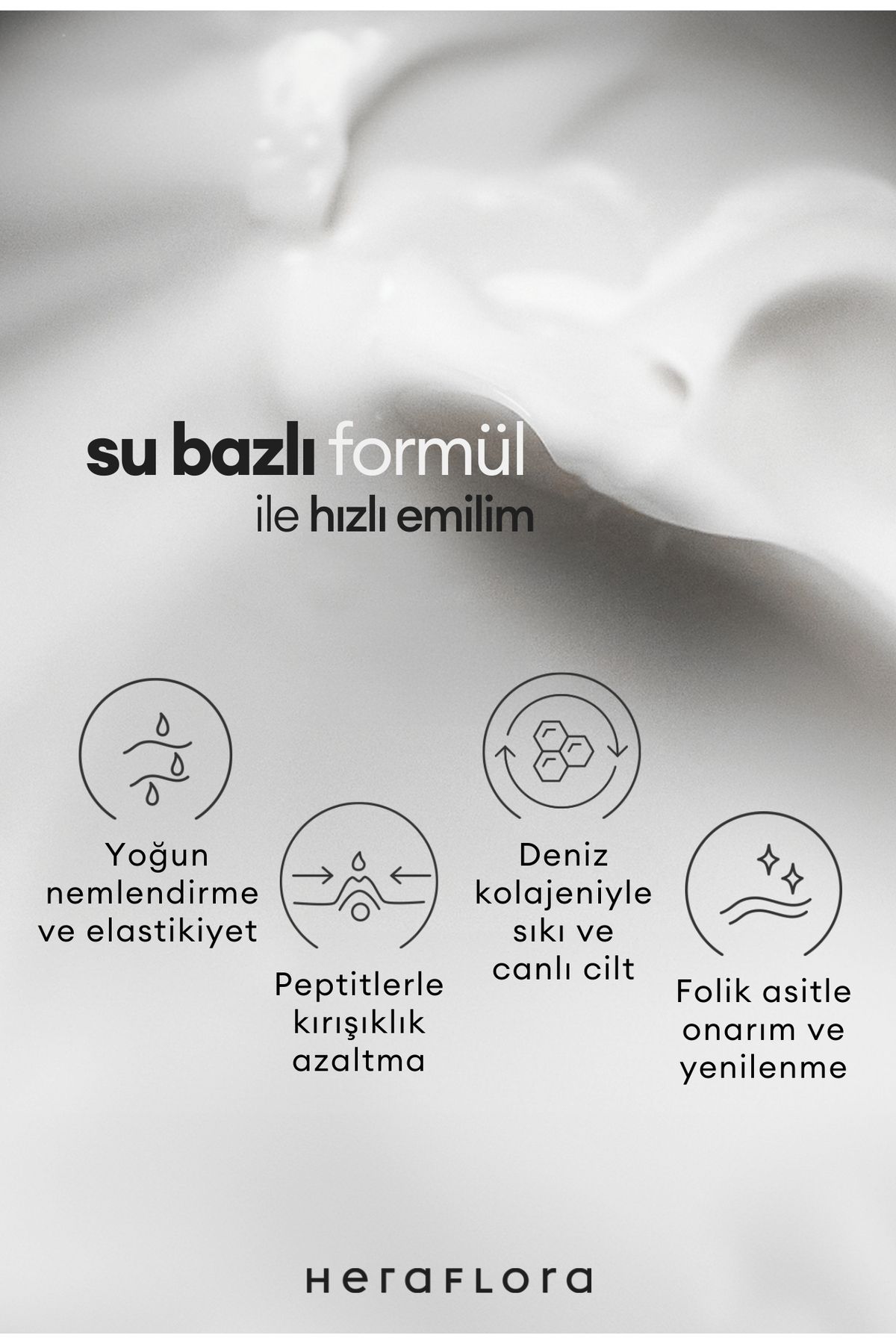 Age Less Su Bazlı Yaşlanma Karşıtı Hyalüronik Asit,Kolajen,Folik Asit Bakım Kremi 50 ml