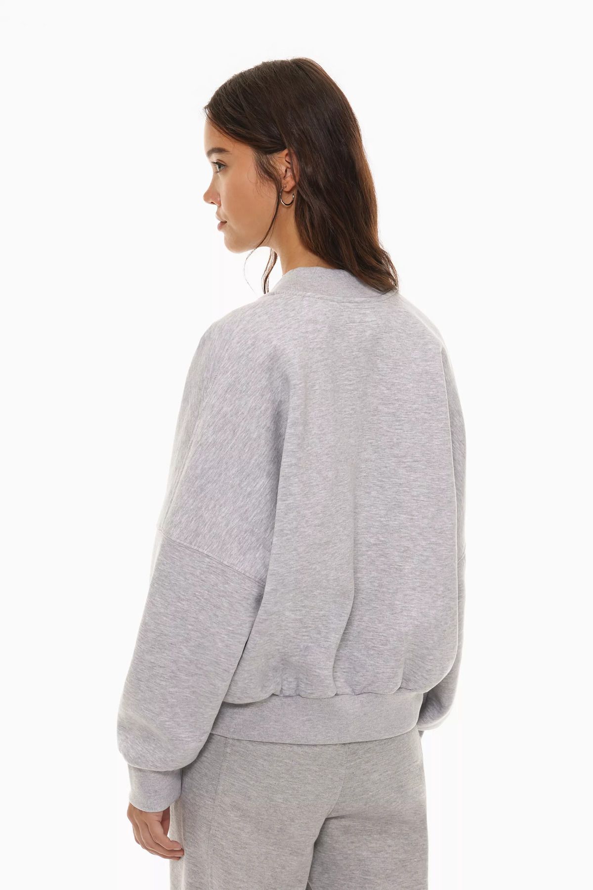 Oversize bomber ceket sweatshirt