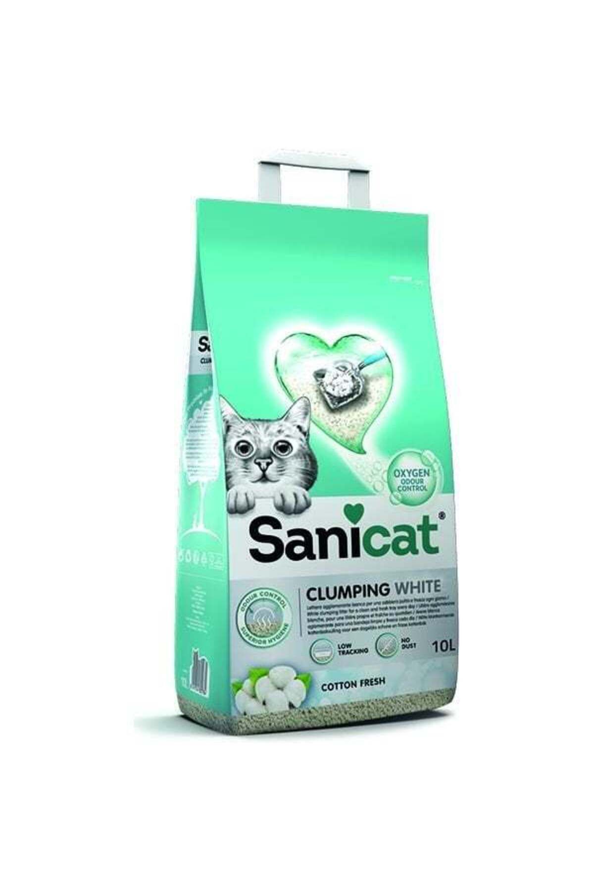 Sanicat Clumping White CottonOksijen Kontrol...