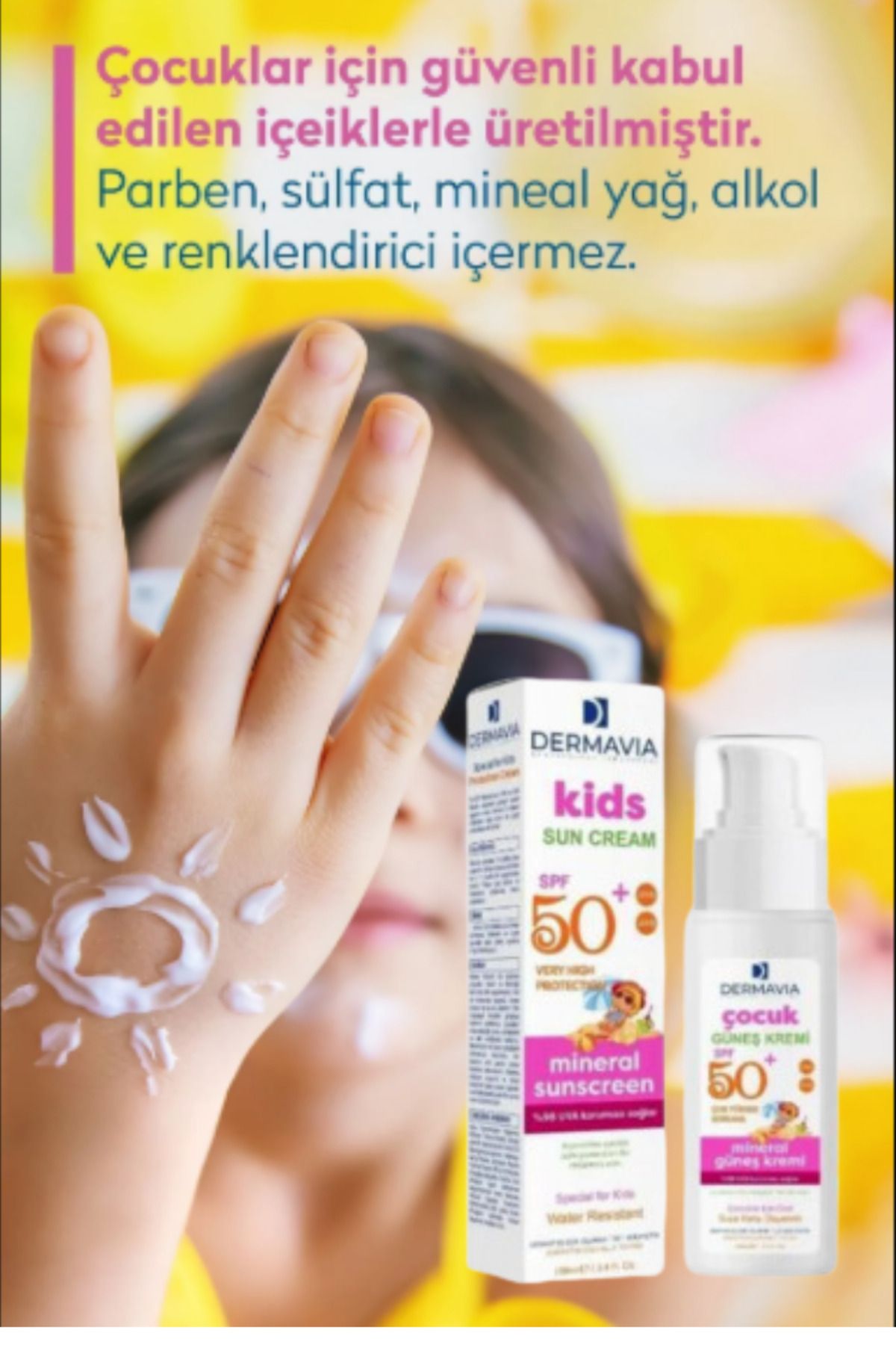 DermaviaÇocuk Güneş KremiSpf 50 100 ml