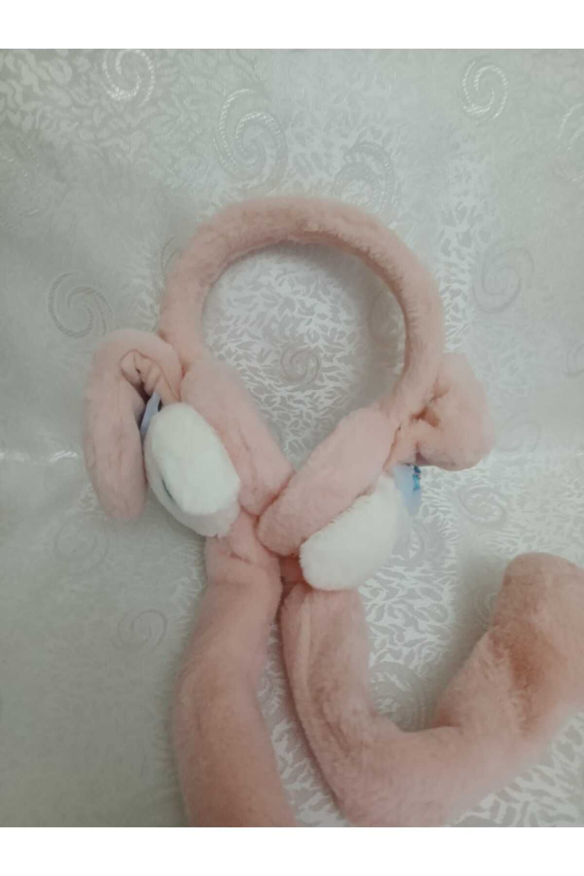 Çocuk Peluş Sanrio Cinnamon Figürlü Oynar Kulaklı Hareketli Sesli Kışlık Kulaklık