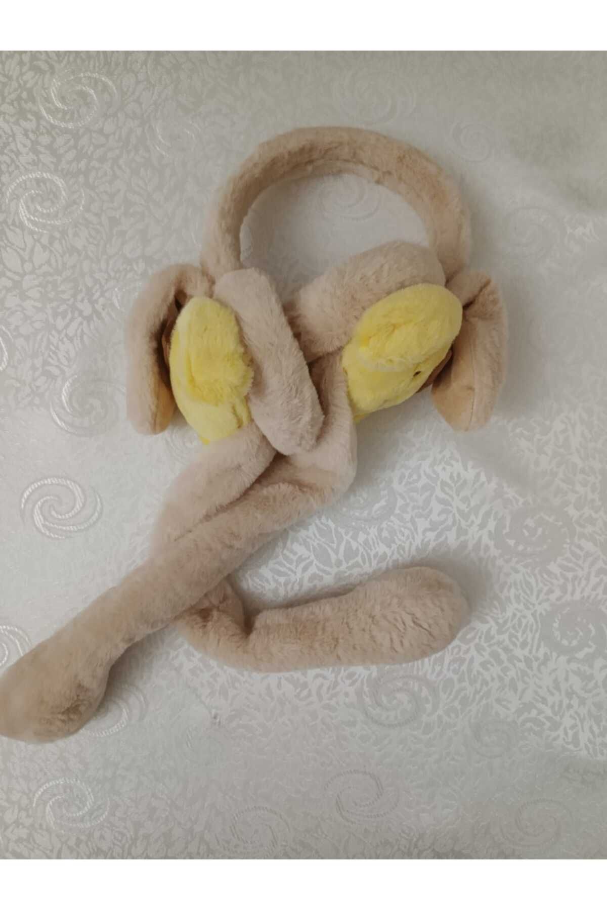 Çocuk Peluş Sanrio Purin Figürlü Oynar Kulaklı Hareketli Sesli Kışlık Kulaklık