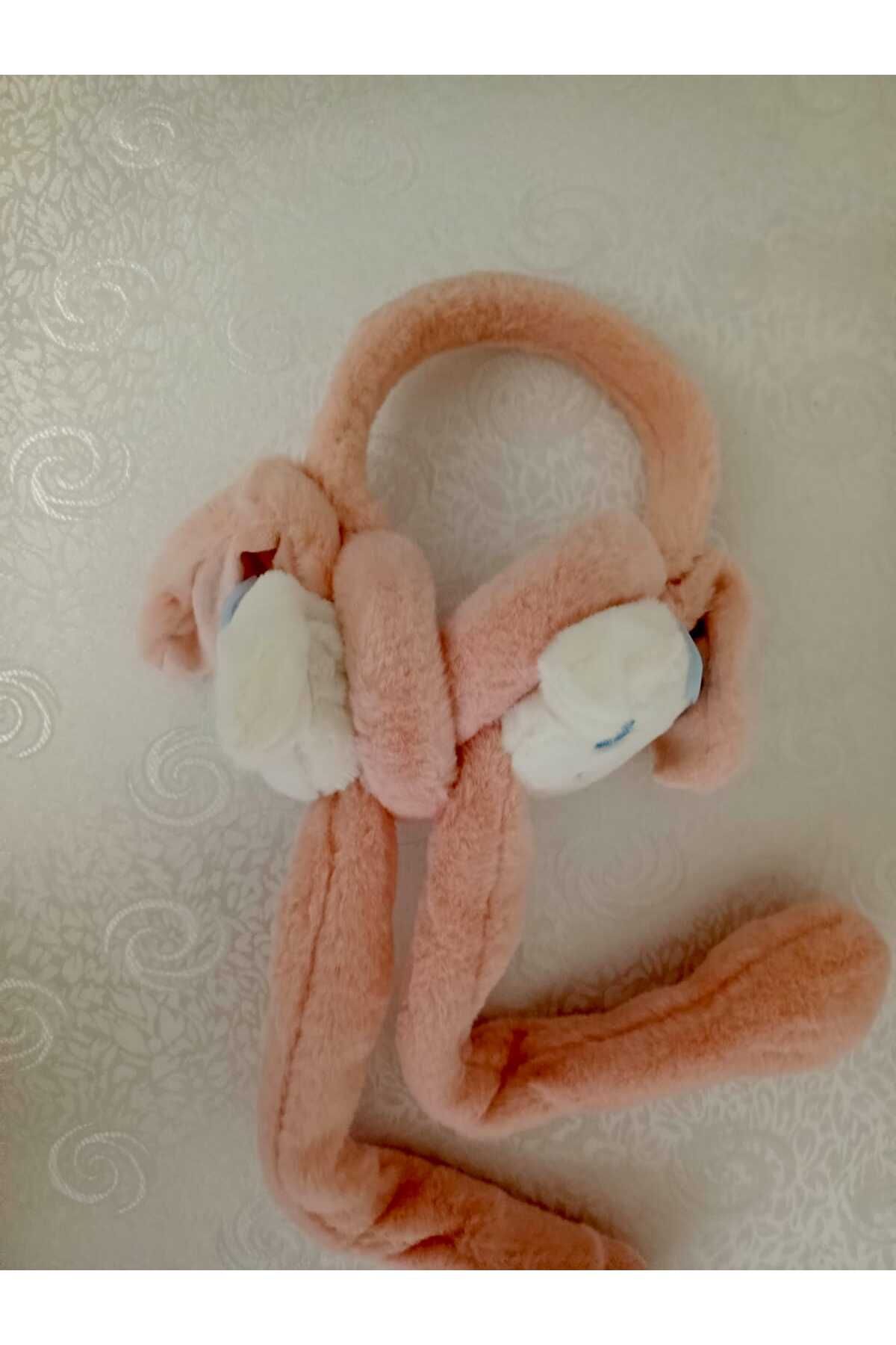 Çocuk Peluş Sanrio Cinnamon Figürlü Oynar Kulaklı Hareketli Sesli Kışlık Kulaklık