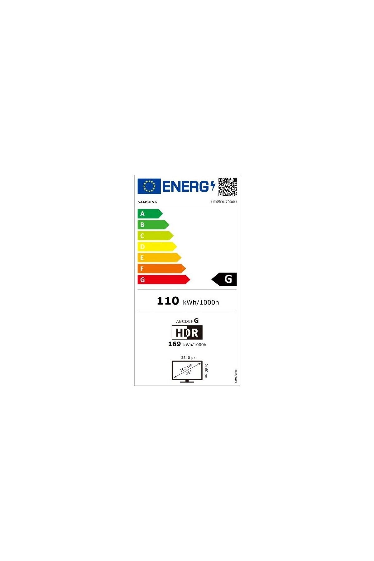تلویزیون UE65DU7000UXTK 65 '' 4K Ultra HD TV
