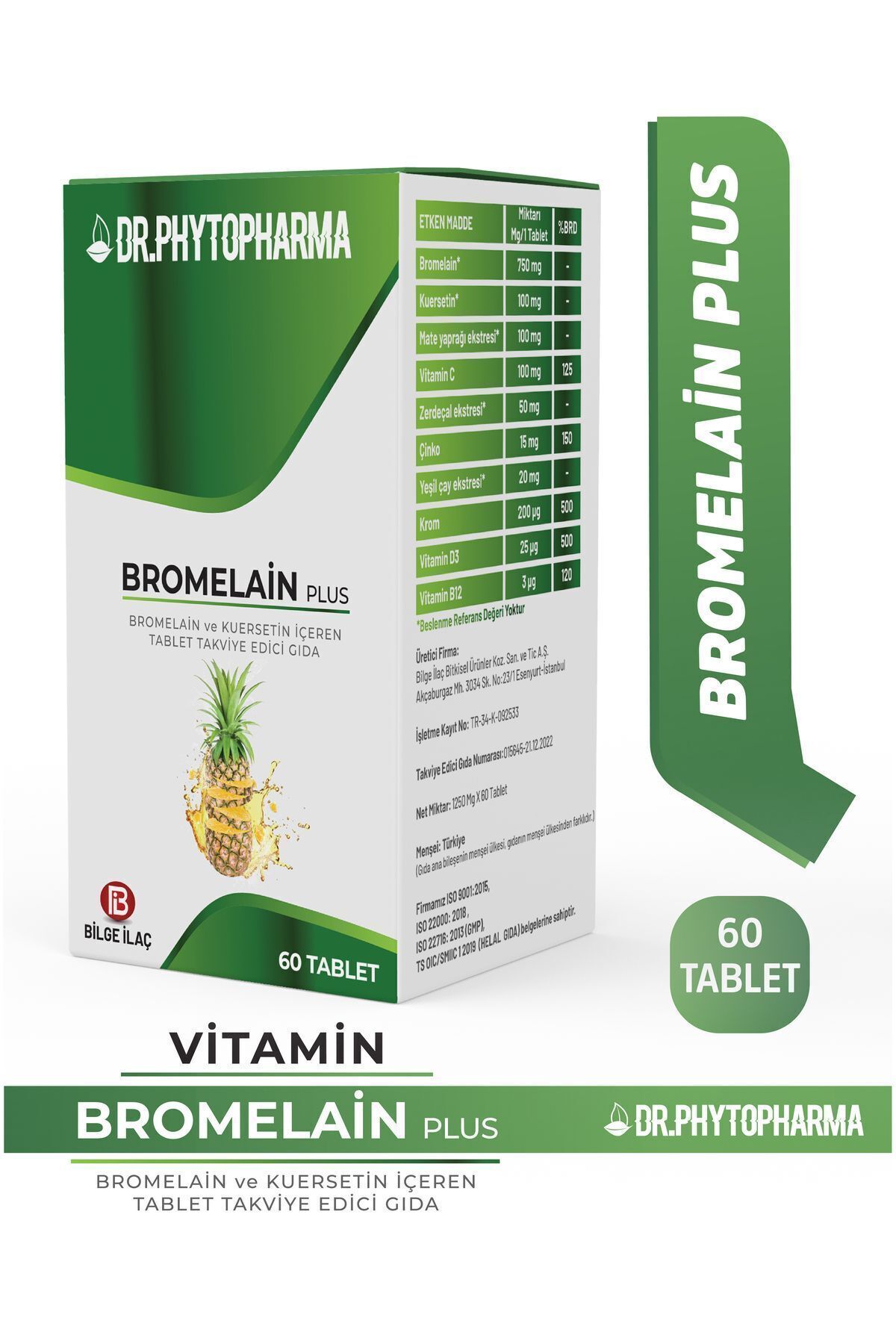 Dr Phytopharma Bromelain,Kuersetin, Vitamin C...