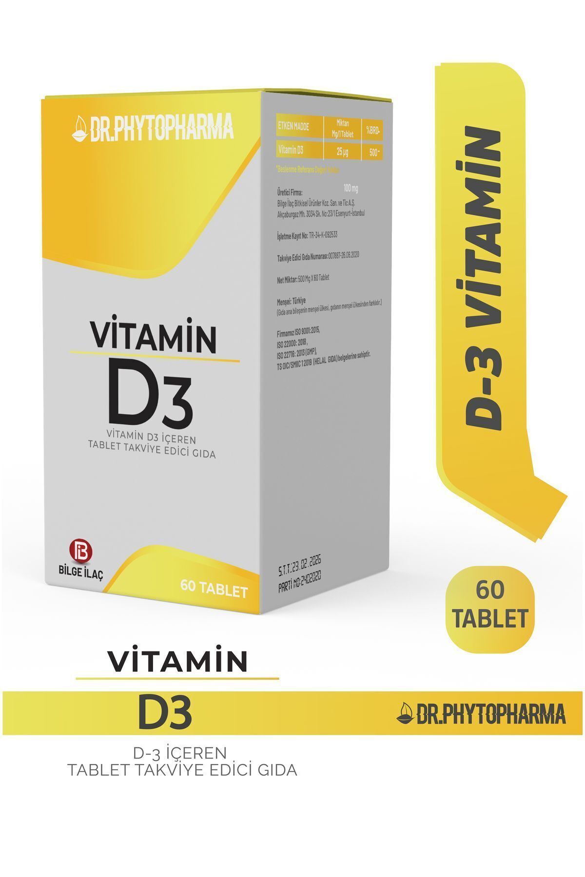 Dr Phytopharma Vitamin D31000 IU 25 mcg 60 Ta...