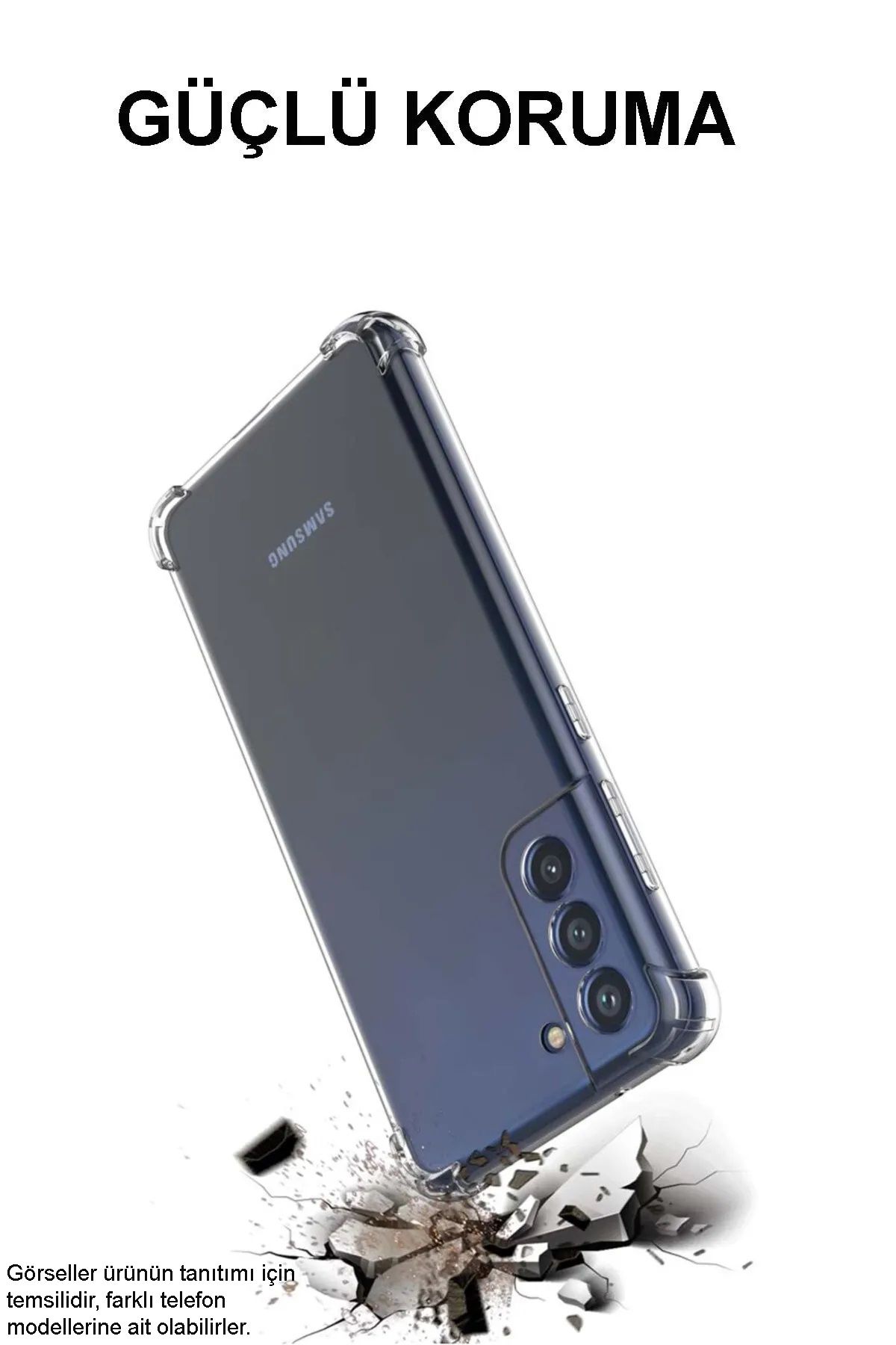 Tecno Camon 30 Pro 5G Kapak Kamera Korumalı Airbag Antishock Köşe Korumalı Şeffaf Silikon Kılıf