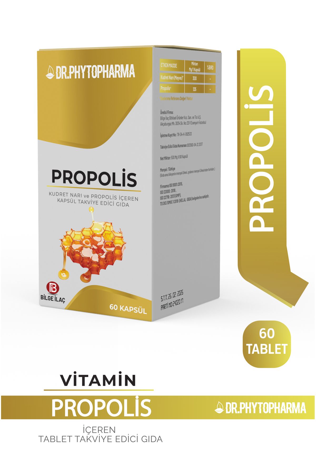 Dr Phytopharma Propolis VeKudret Narı İçeren...