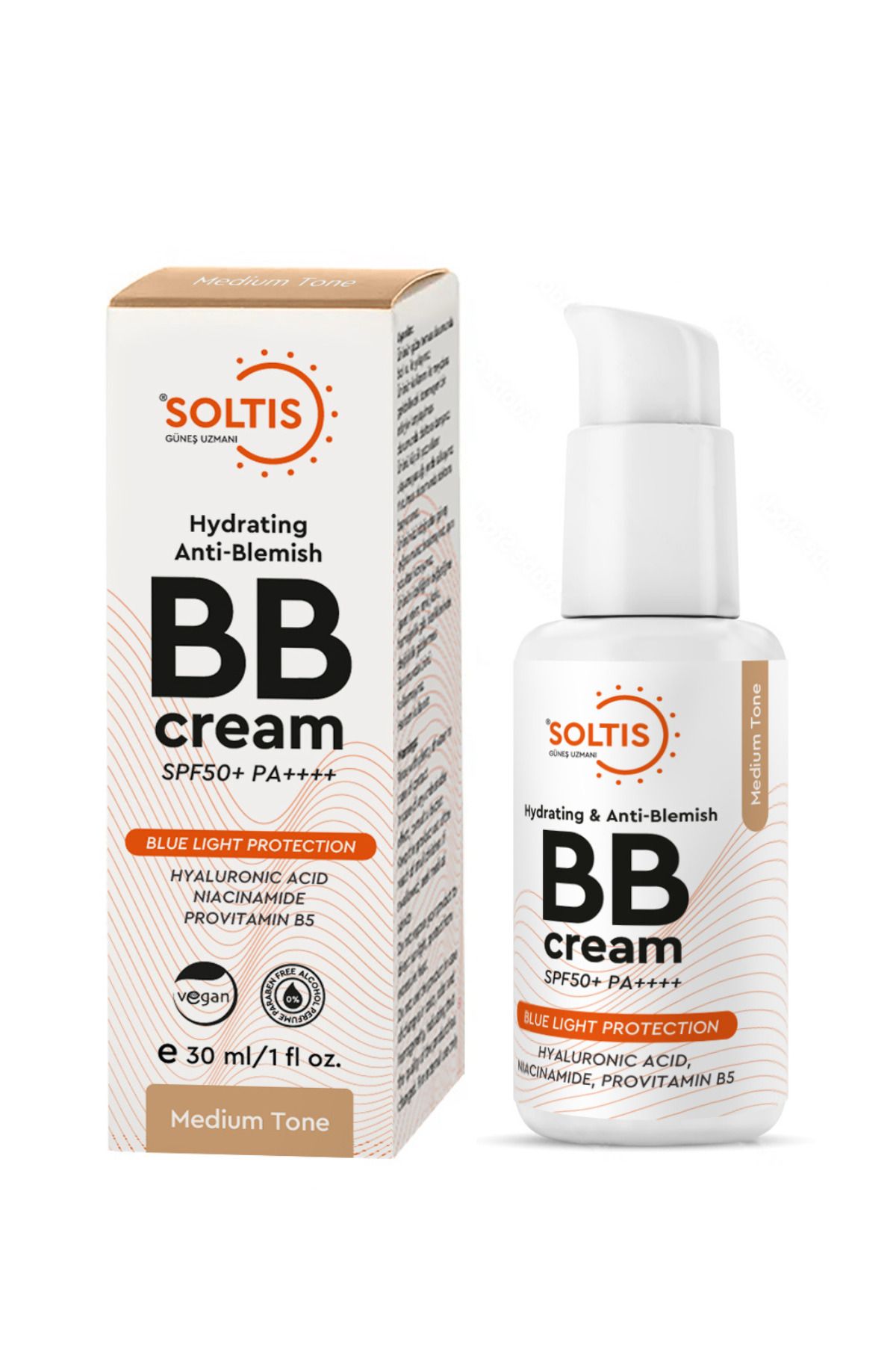 Nemlendirici Ve Leke Karşıtı Bb Krem Spf50 Pa Orta Ton, 30 ml