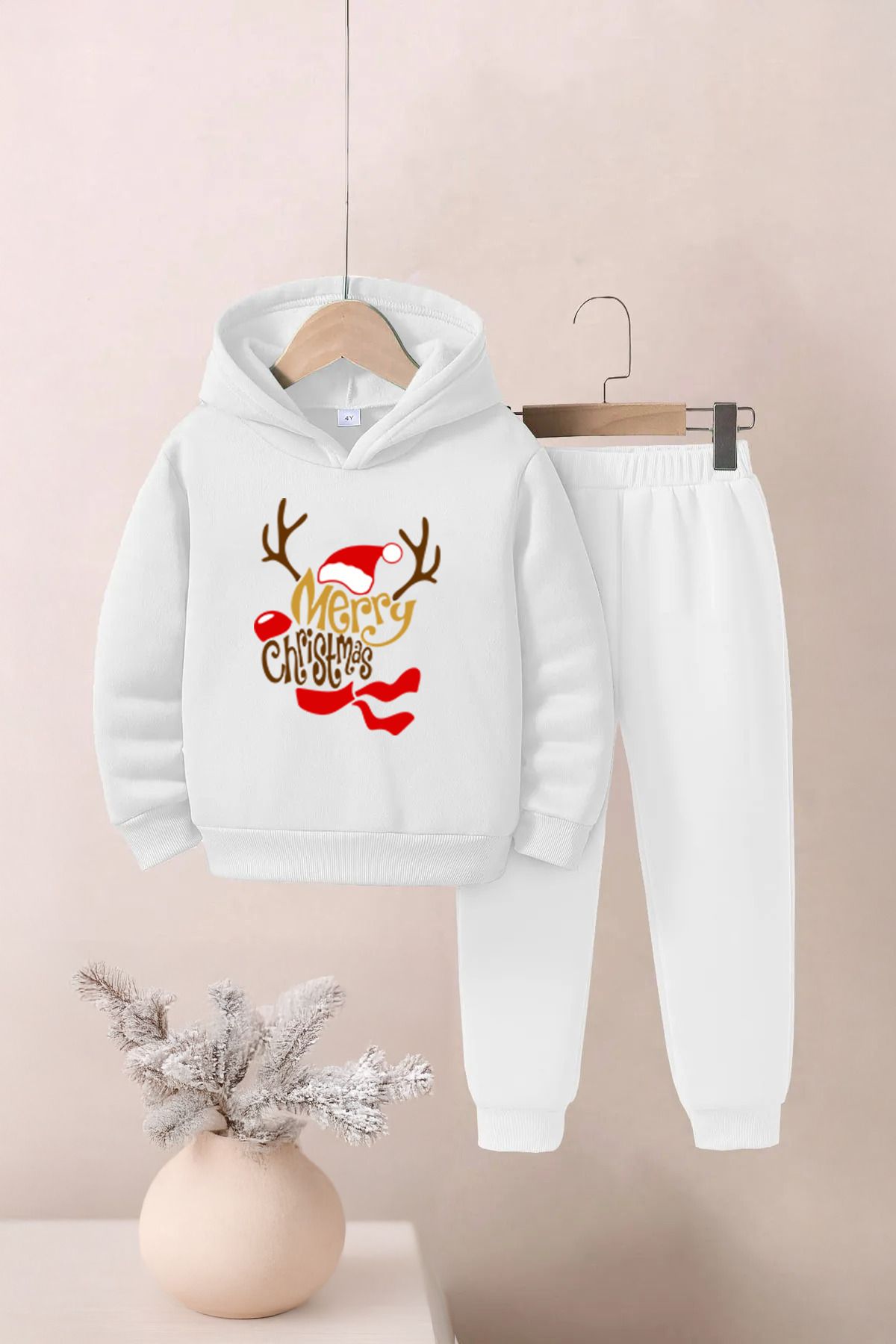 Yılbaşı Christmas Baskılı Unisex Alt-Üst Çocuk Eşofman Takımı