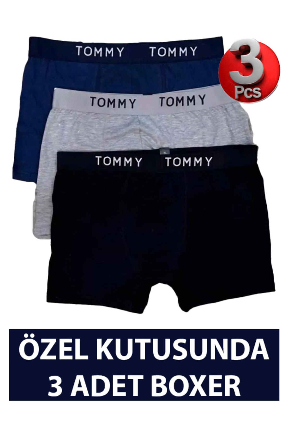 Tommy Sport Tommy Tommy 3'lüKutulu Pamuklu Li...