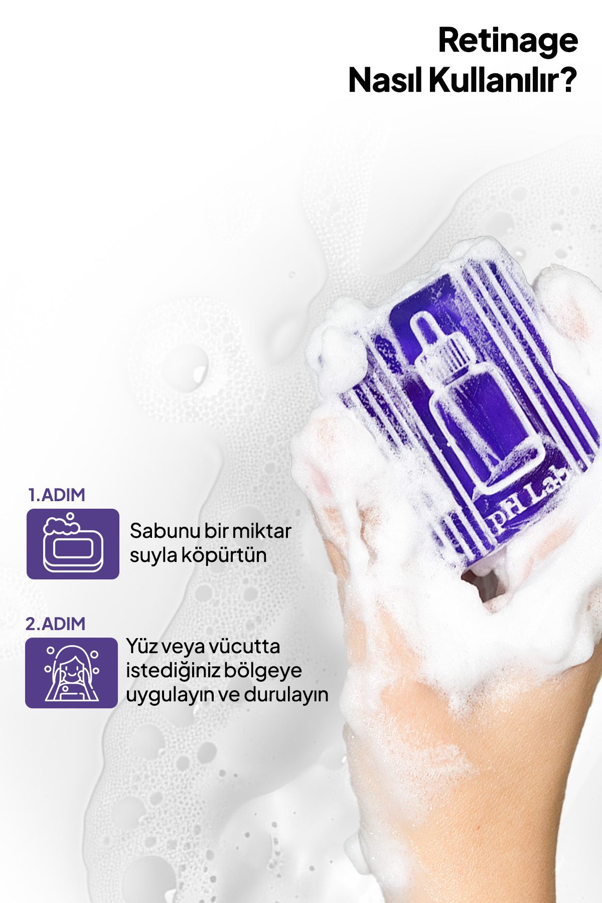 Phlab Retinage Yaşlanma Karşıtı Yüz Serumu Etkili Kırışıklık Karşıtı Yüz Temizleme Barı