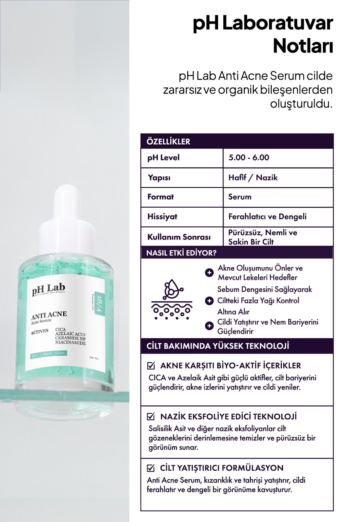 Phlab Anti Acne Serumu, Ve Karşıtı Serum