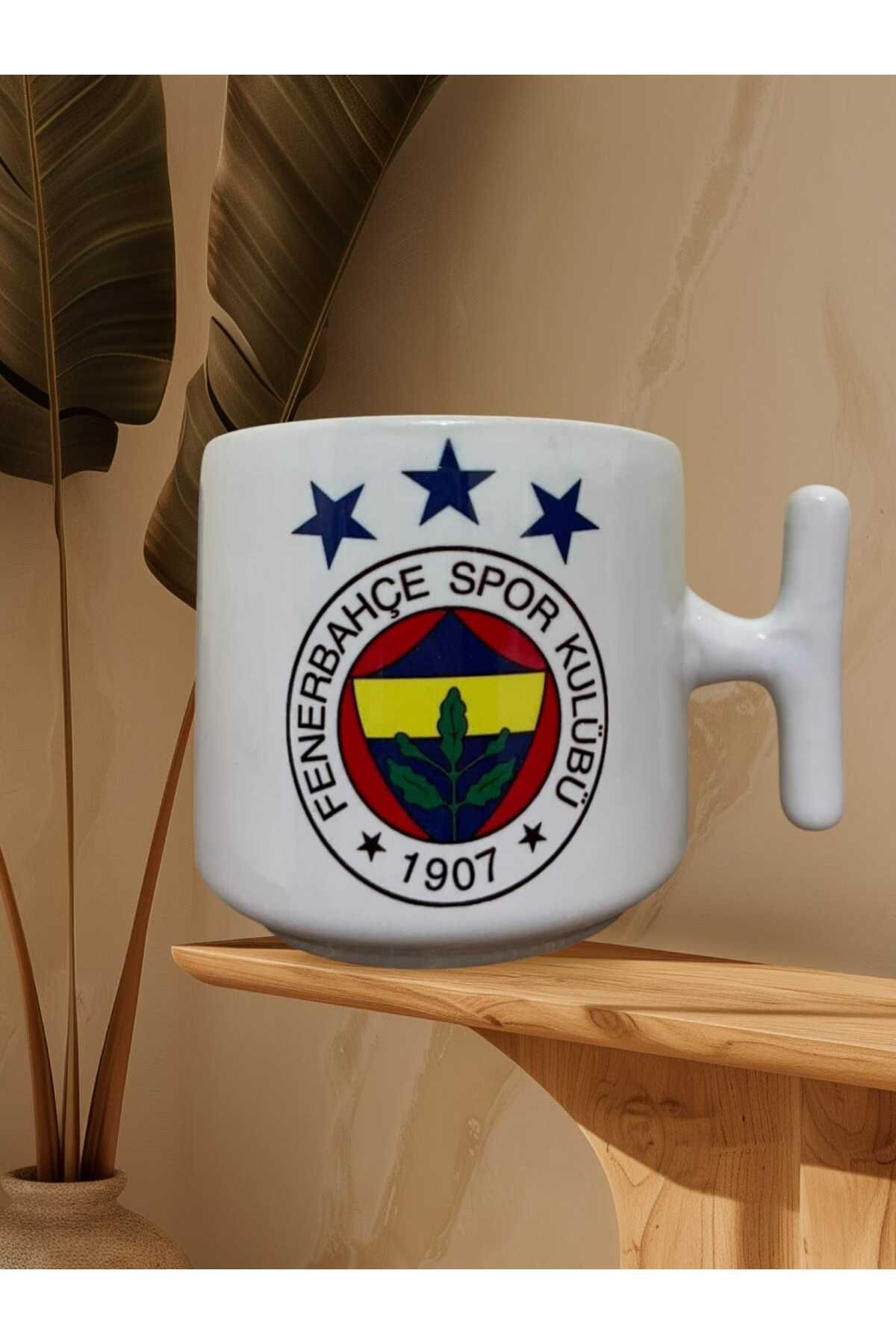 "fenerbahçe" Baskılı Çift Taraf Yazılı Kupa Bardak (Beyaz T)