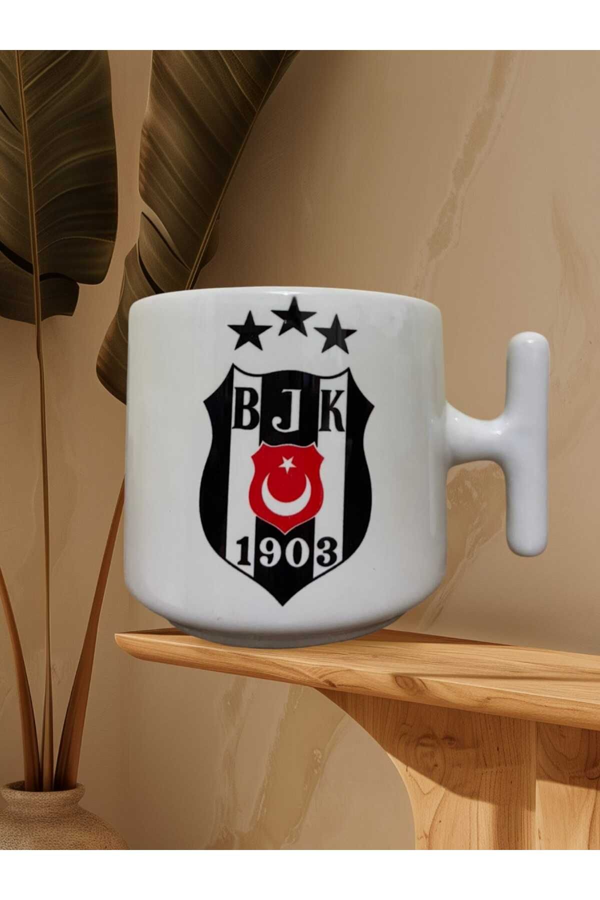 "beşiktaş"baskılı Çift Taraf Yazılı Kupa Bardak (Beyaz T)