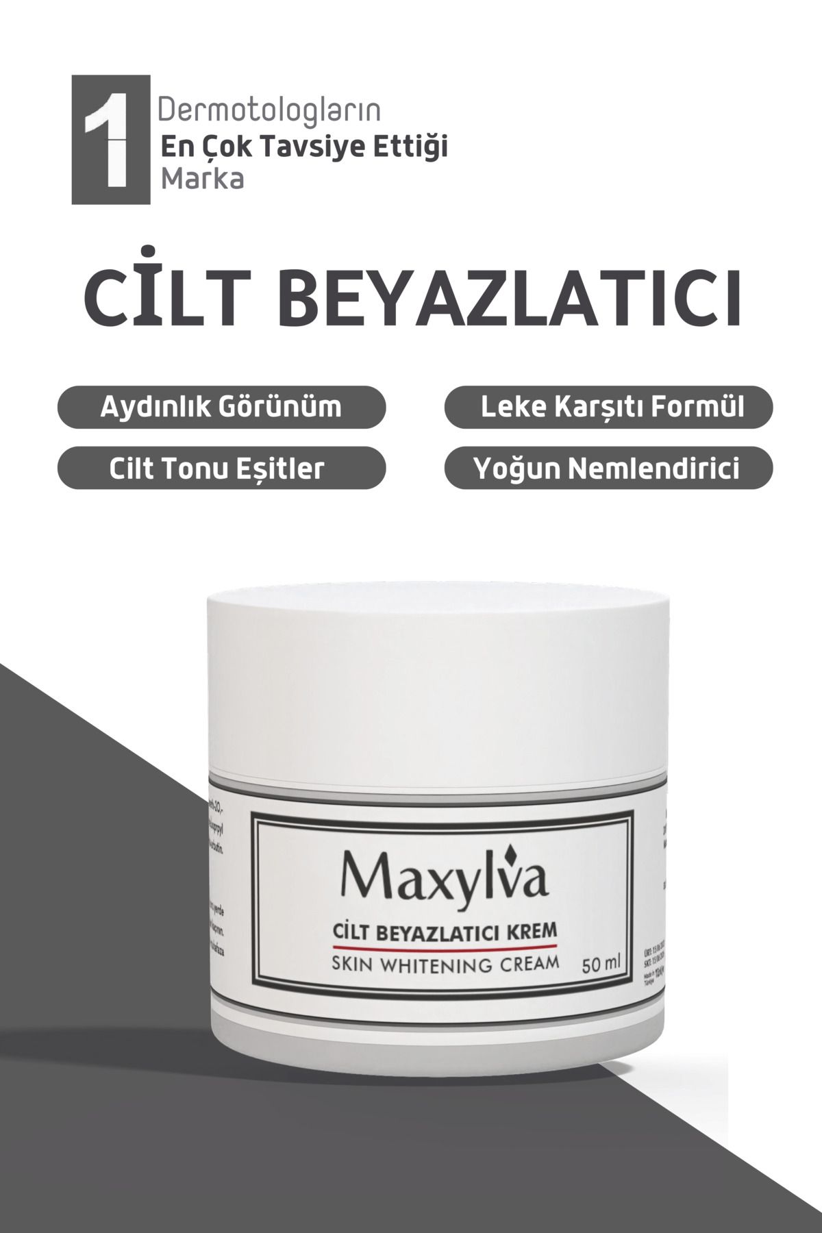 Maxylva En Iyi CiltBeyazlatıcı Krem 50 Ml (ge...