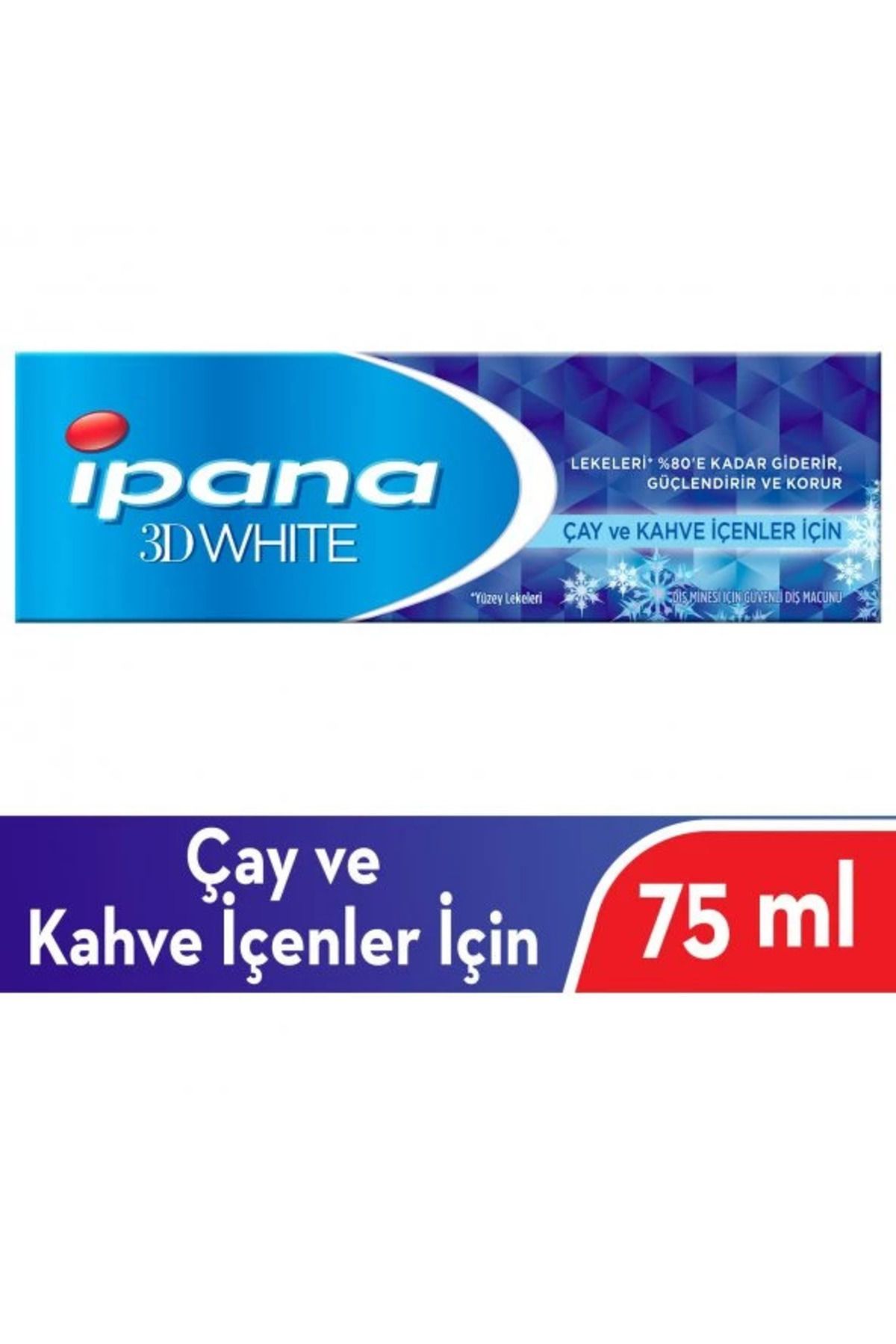 İpana 3D White Canlandıran Ferahlık 75 ml + Çay ve Kahve İçenler İçin 75 ml Diş Macun 6 Paket