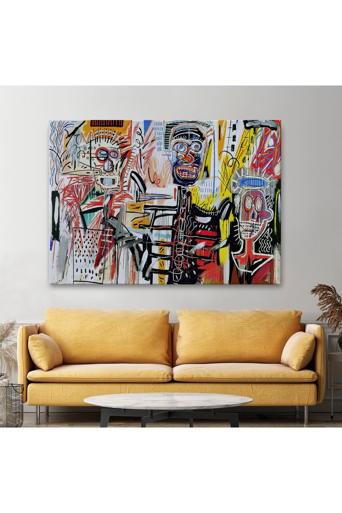 Jean Michel Basquiat'in Untitled Kanvas Tablo-5056