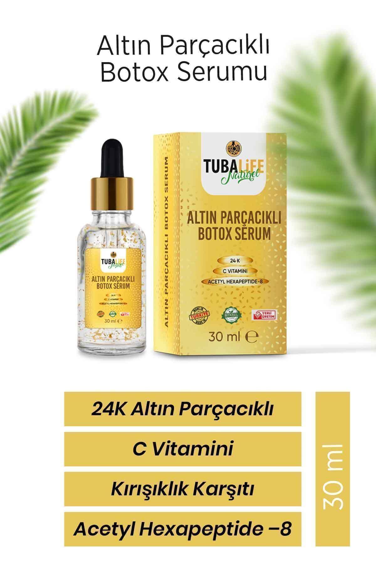 24k Altın Parçacıklı Kırışıklık Karşıtı Botoks Etkili Cilt Bakım Serumu - Yaşlanma Karşıtı - 30 ml