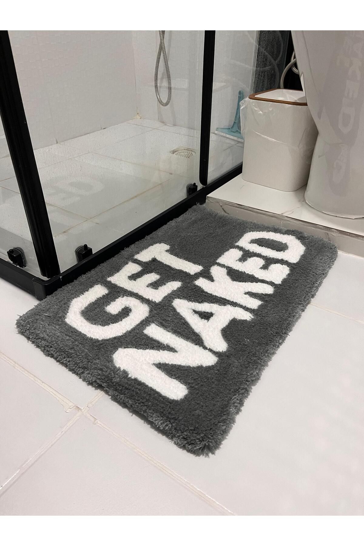 Juji Art Studio Get NakedYazılı Banyo Halısı...