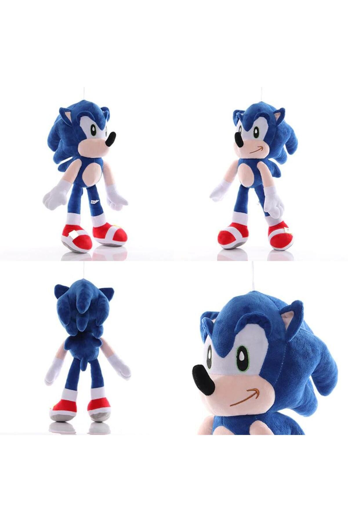 Xxl Orijinal Kumaş Sonic Boom Hedgehog Kirpi Sonic Peluş Oyuncak Uyku & Oyun Arkadaşı Dev Boy 80 Cm.