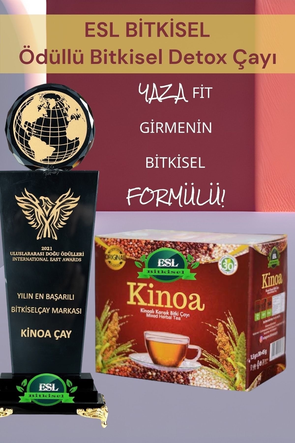 Fit Ve Sağlıklı Yaşam Için Detox Çayı Ile Yenilenin Kinoa Çay 30'lu