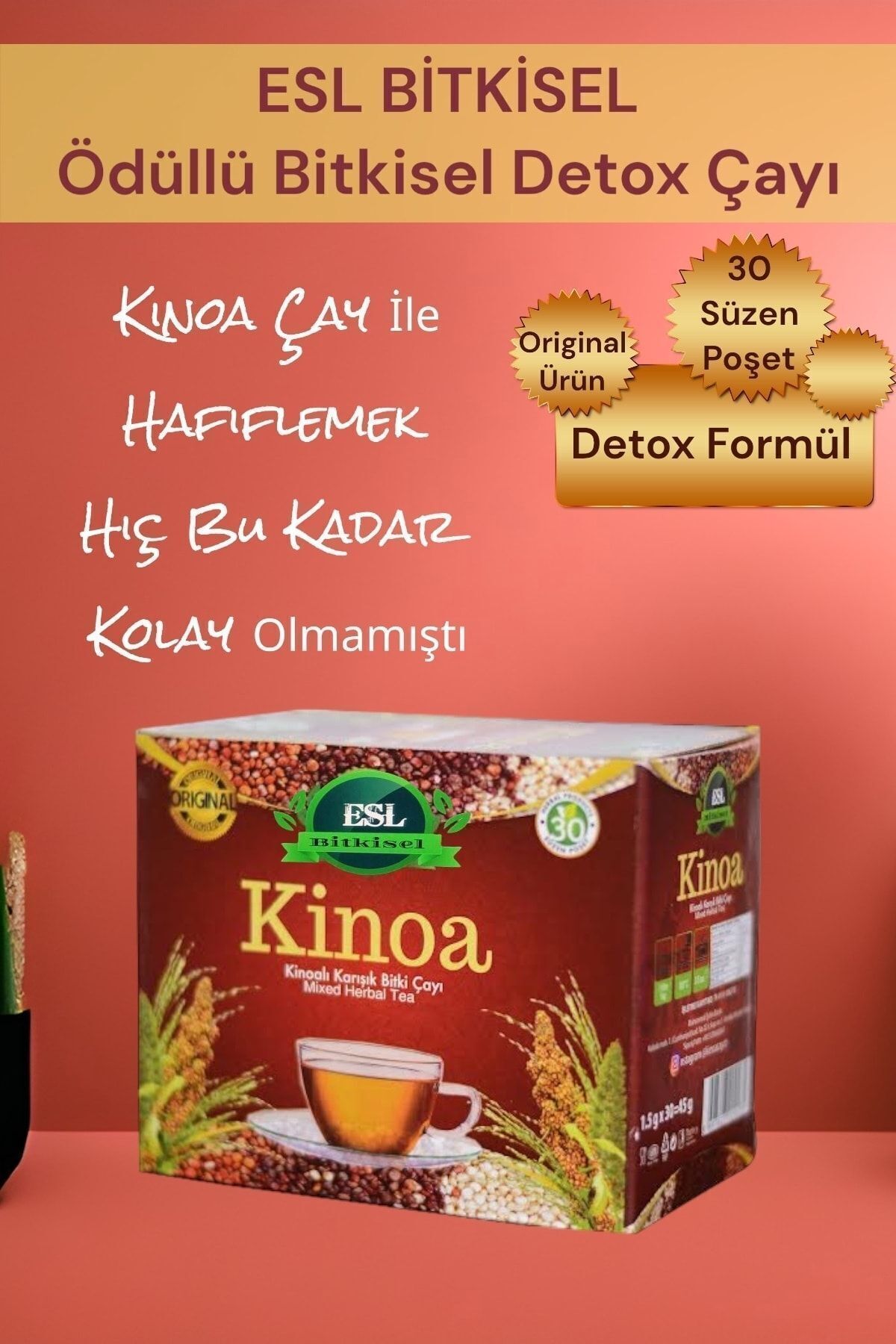 Zayıflama1, Yağ Yakıcınz, Metabolizma, Ödem1 Atıcı, Detox Mix, & Kinoa Çay (2 KUTU)