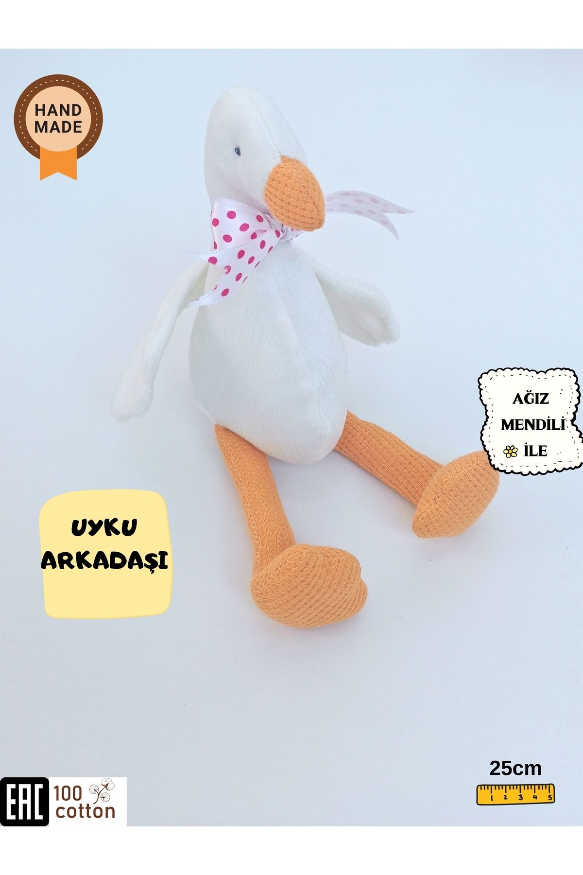 MUTLU KAZ AİLESİ & BEBEK /ÇOCUK UYKU ARKADAŞI SEVİMLİ PELUŞ OYUNCAK